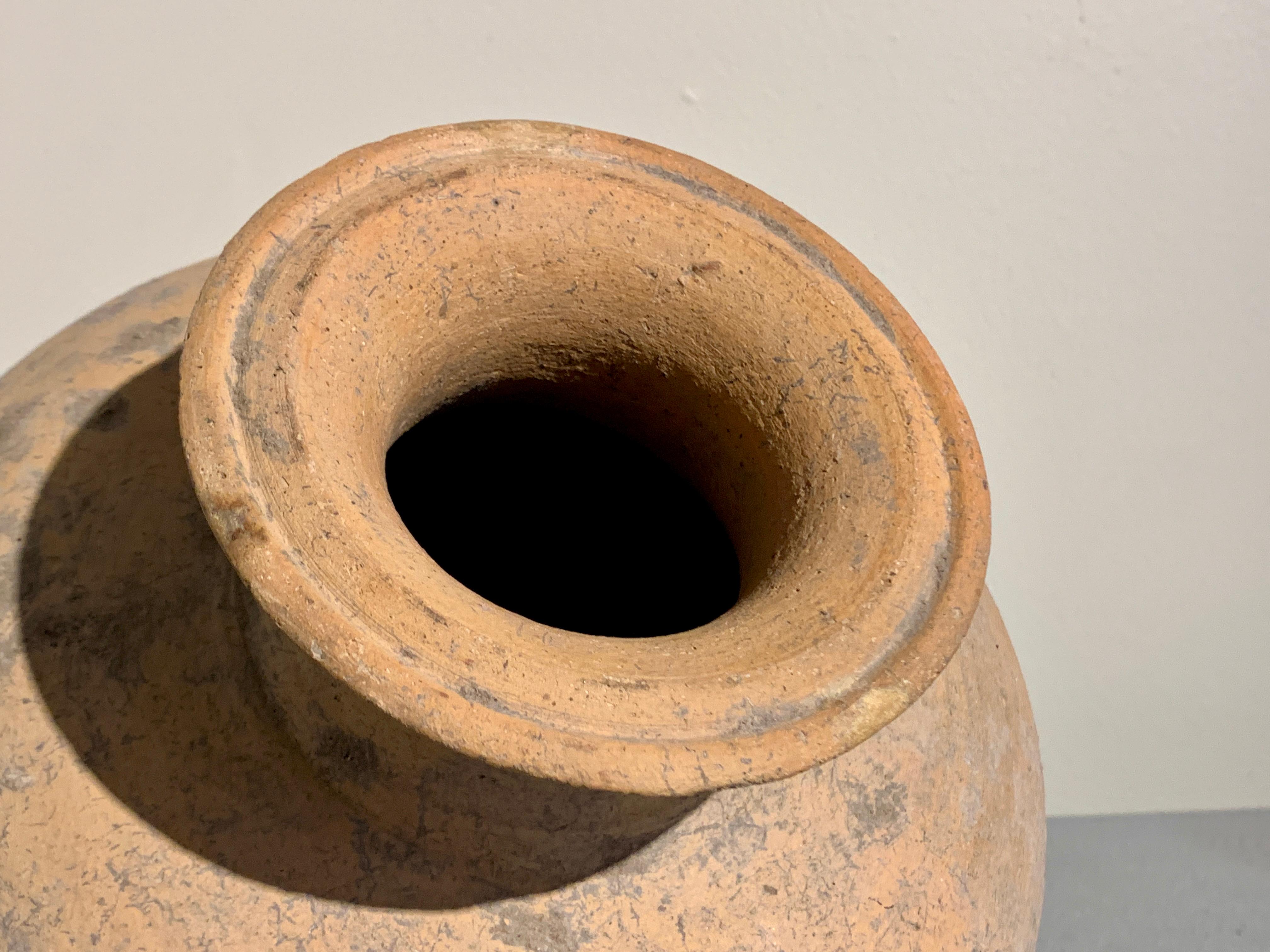 Large Pottery Kendi, Mon Dvaravati Period, 6th - 10th Century, Thailand 7