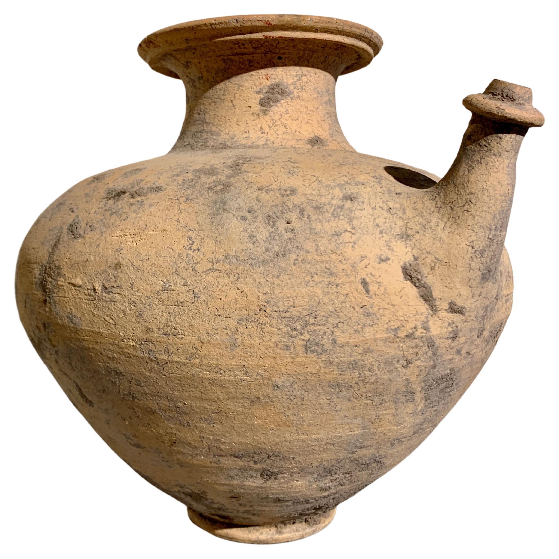 Large Pottery Kendi, Mon Dvaravati Period, 6th - 10th Century, Thailand