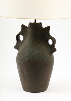 Large Pottery Lamp. France 1960's