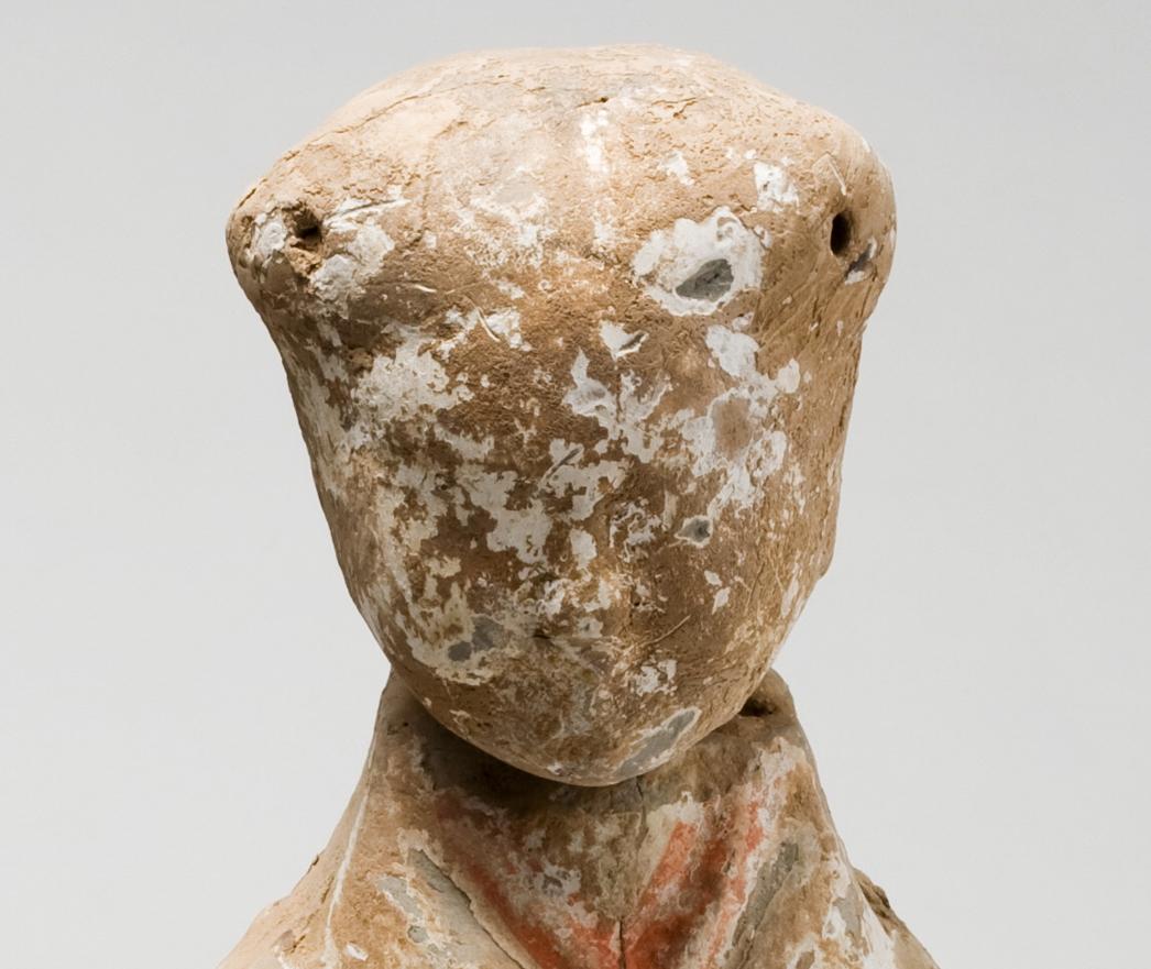 Large Pottery Standing Figure of Attendant, Han dynasty In Good Condition For Sale In seoul, KR
