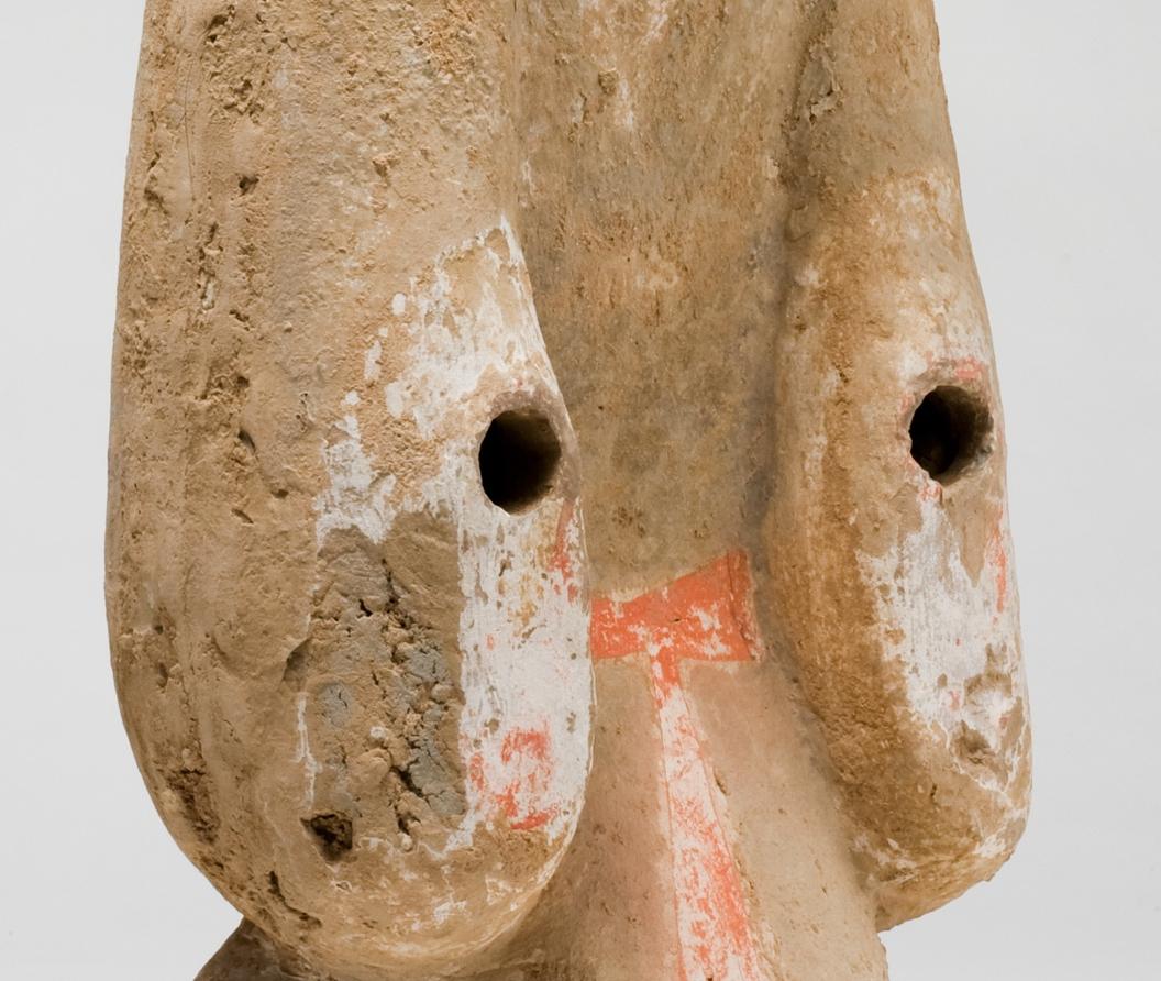 Large Pottery Standing Figure of Attendant, Han dynasty For Sale 2