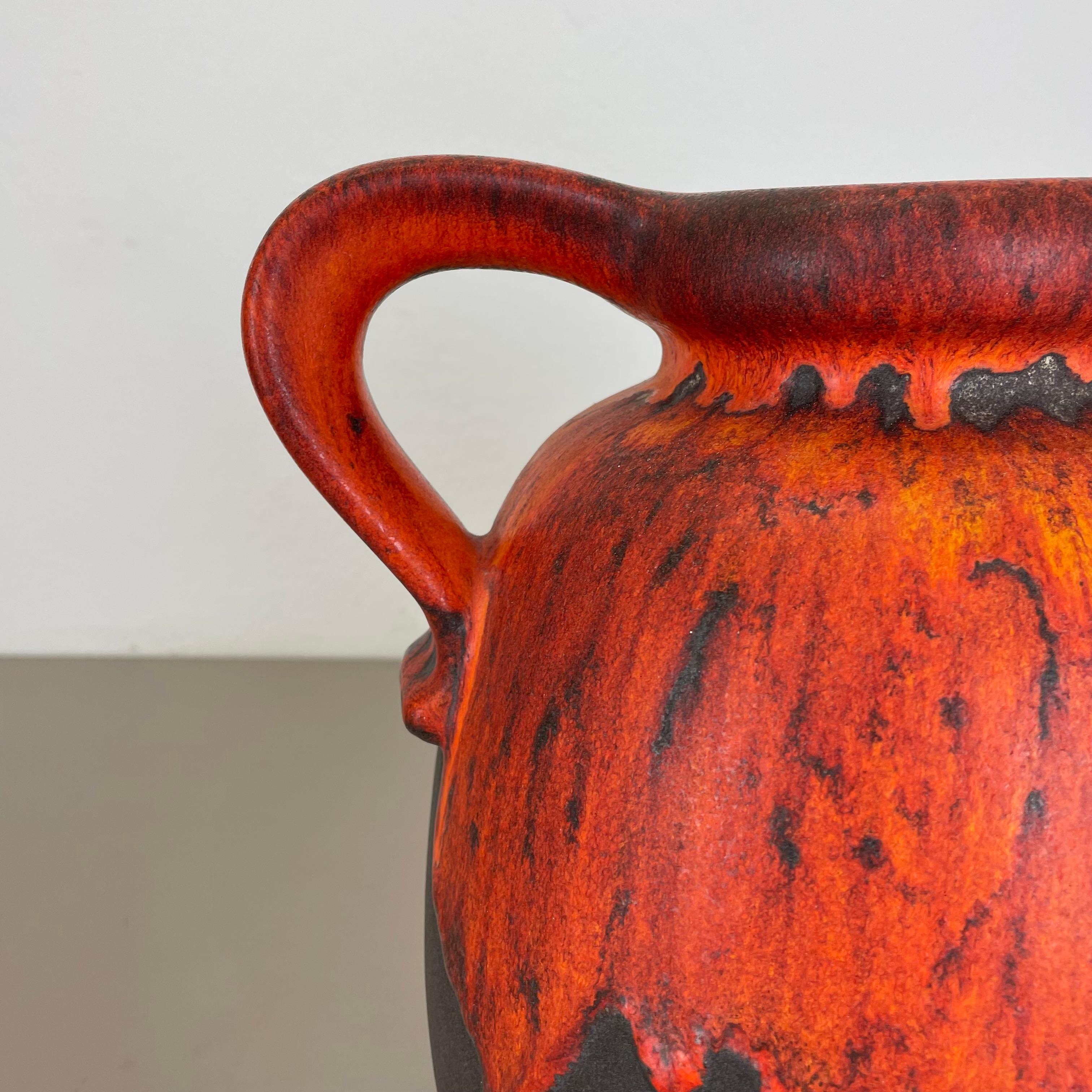 Große farbige Fat Lava-Vase 484-30 aus Keramik, Scheurich WGP, 1970er Jahre im Angebot 9