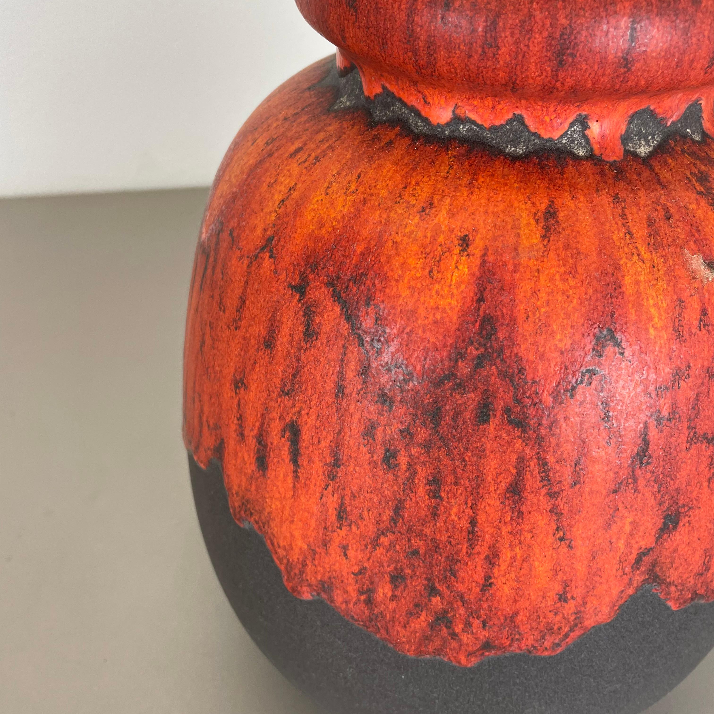 Große farbige Fat Lava-Vase 484-30 aus Keramik, Scheurich WGP, 1970er Jahre im Zustand „Gut“ im Angebot in Kirchlengern, DE