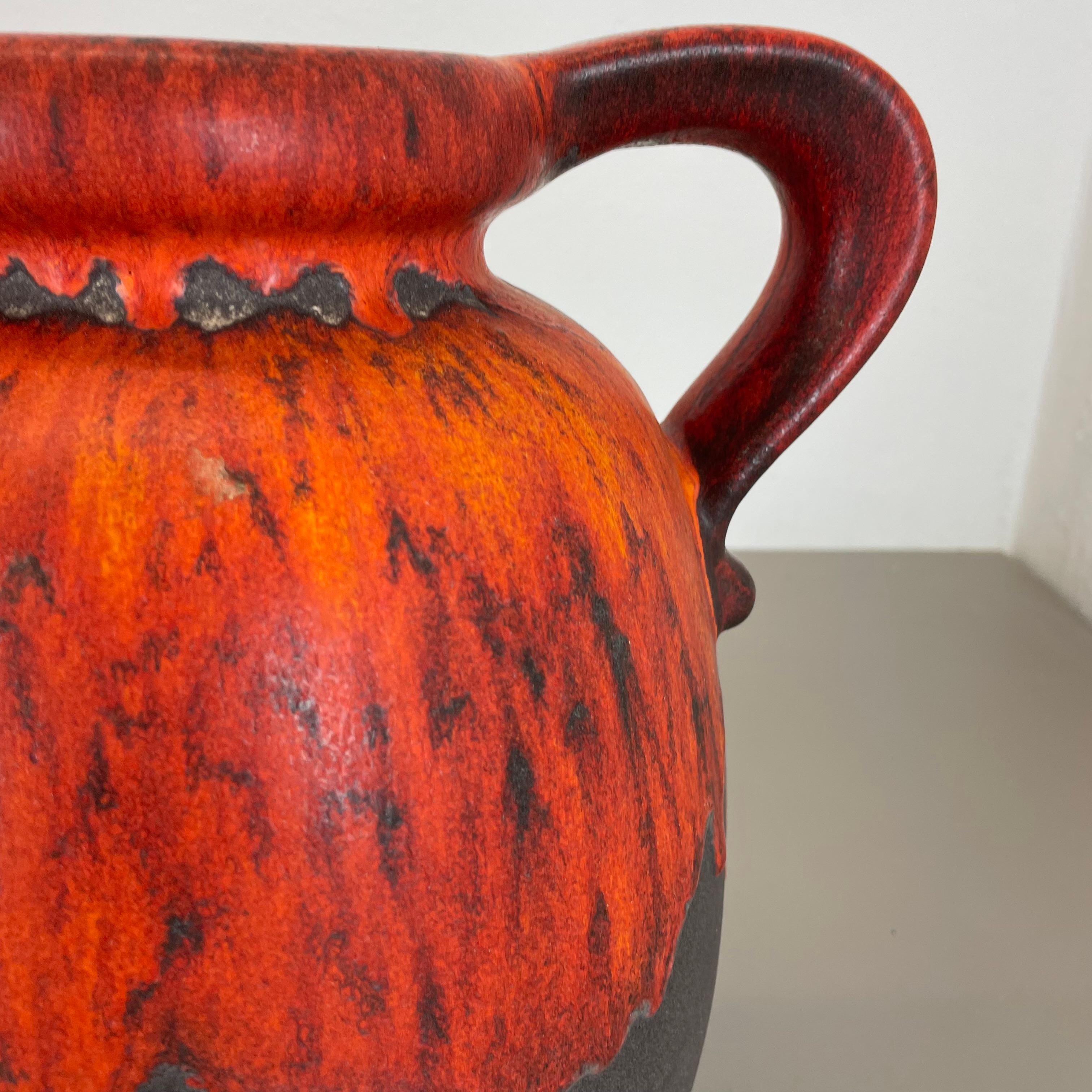 Large Pottery Super Color Fat Lava Multi-Color 484-30 Vase Scheurich WGP, 1970s For Sale 1
