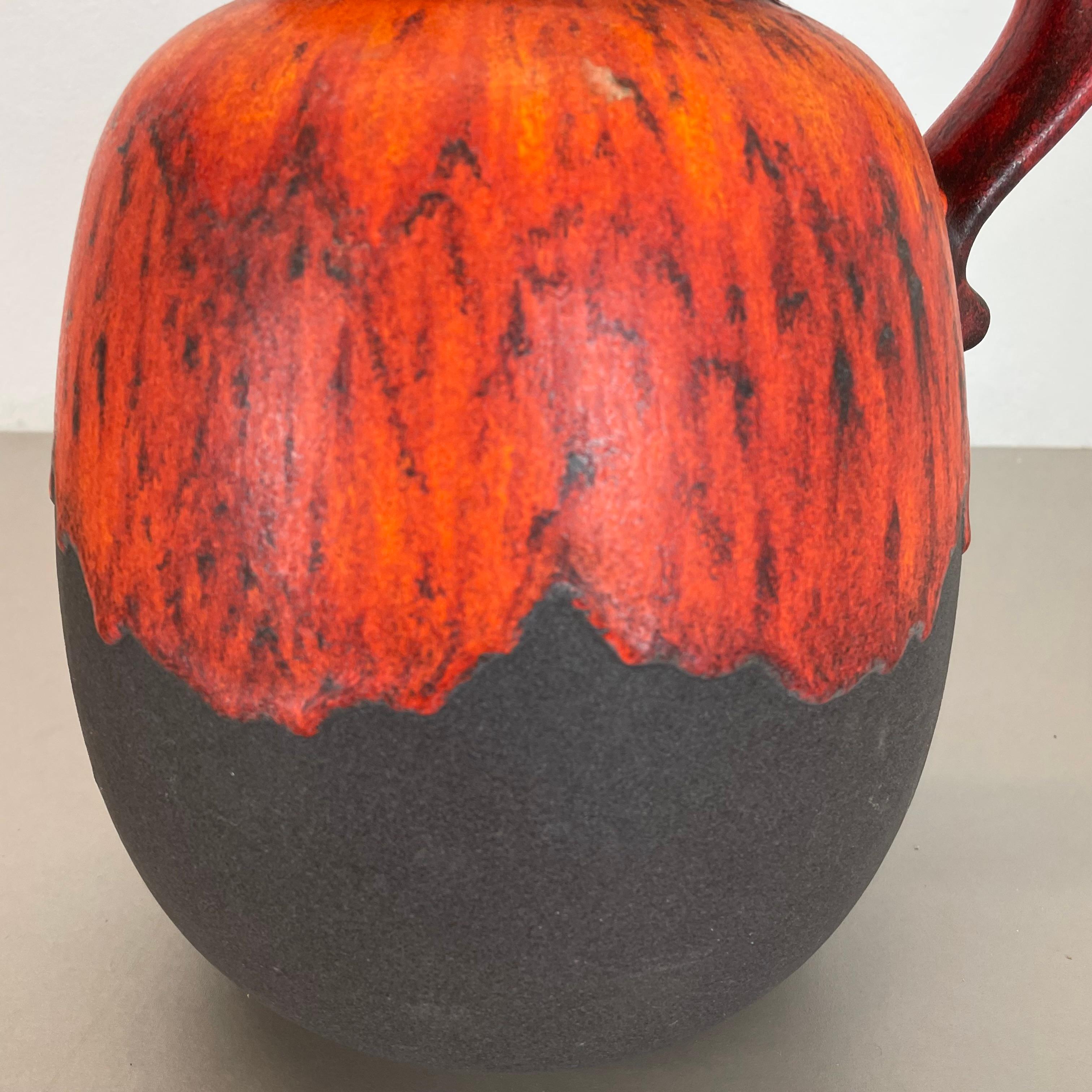 Large Pottery Super Color Fat Lava Multi-Color 484-30 Vase Scheurich WGP, 1970s For Sale 2