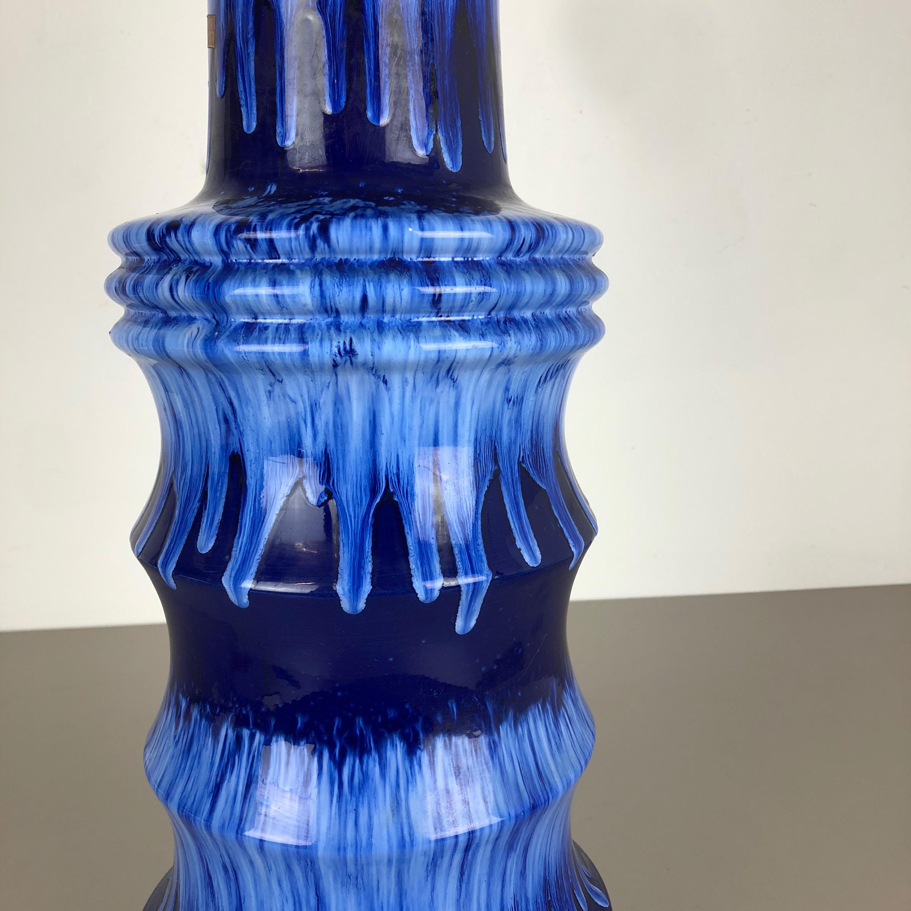 Große große Keramik-Vase Super Fat Lava Multi-Color 266-53 Scheurich WGP, 1970er Jahre im Angebot 8