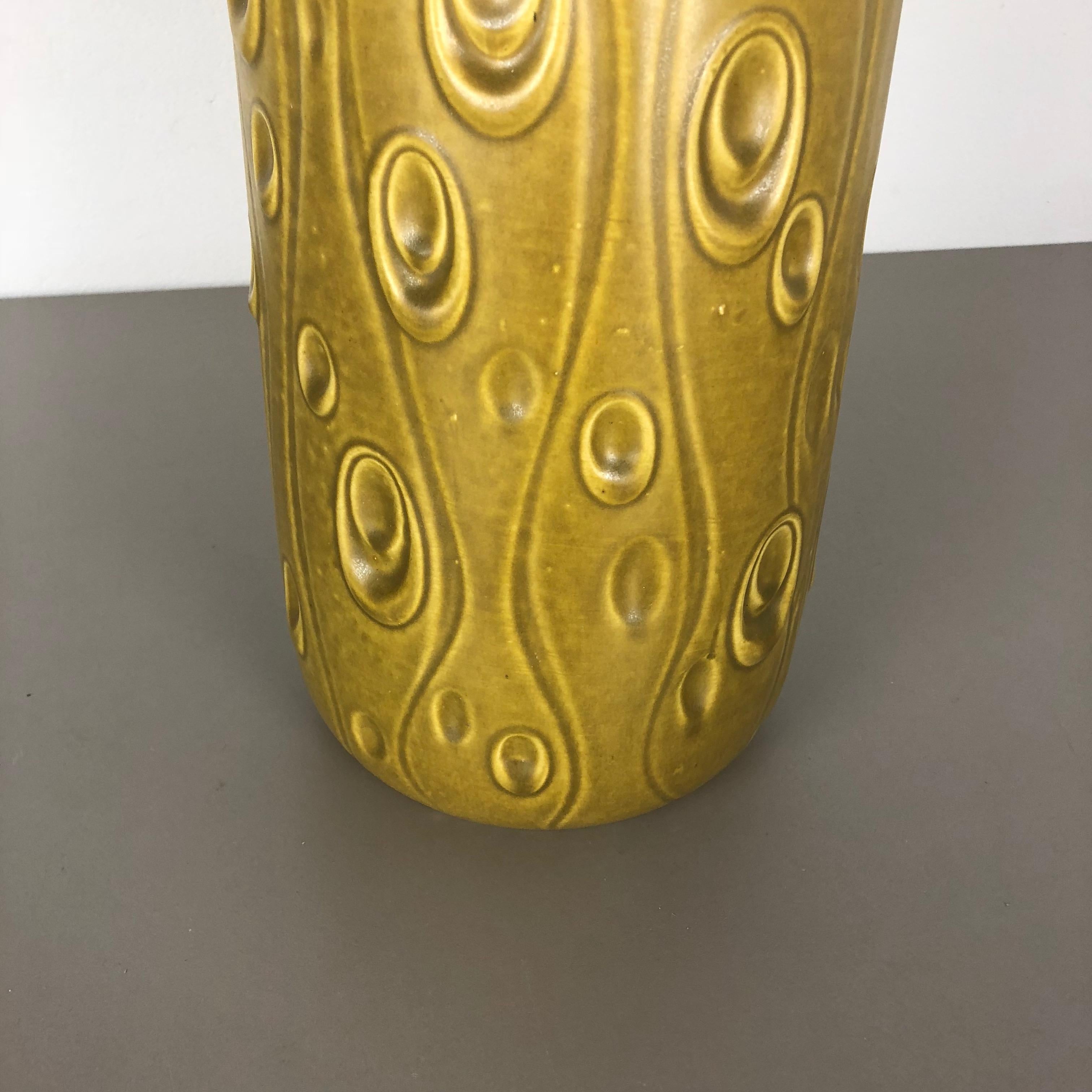 Große große Keramik-Vase Super Fat Lava Multi-Color 288-51 Scheurich WGP, 1970er Jahre (Deutsch) im Angebot