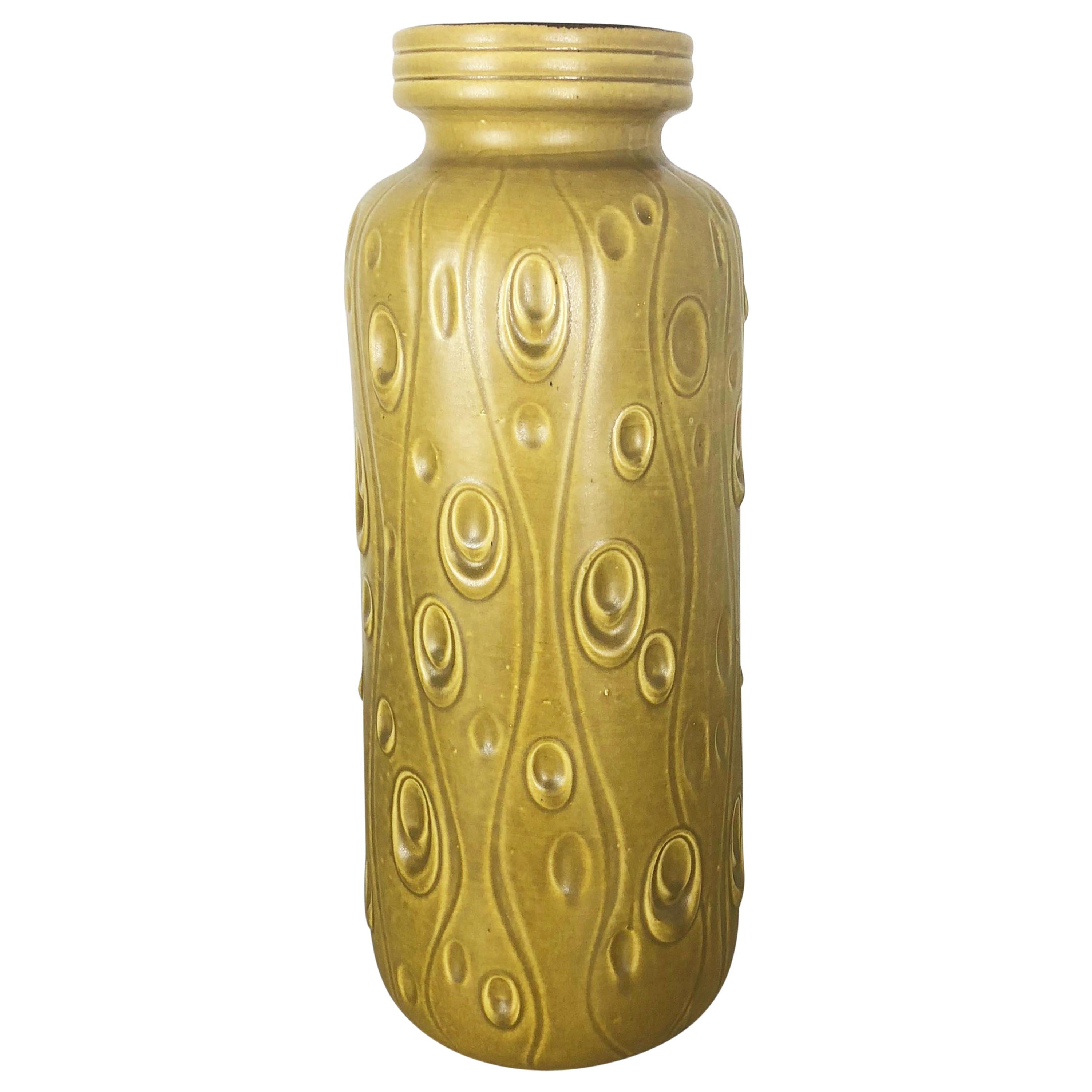 Grande vaso in ceramica Super Fat Lava Multi-Color 288-51 Scheurich WGP, anni '70