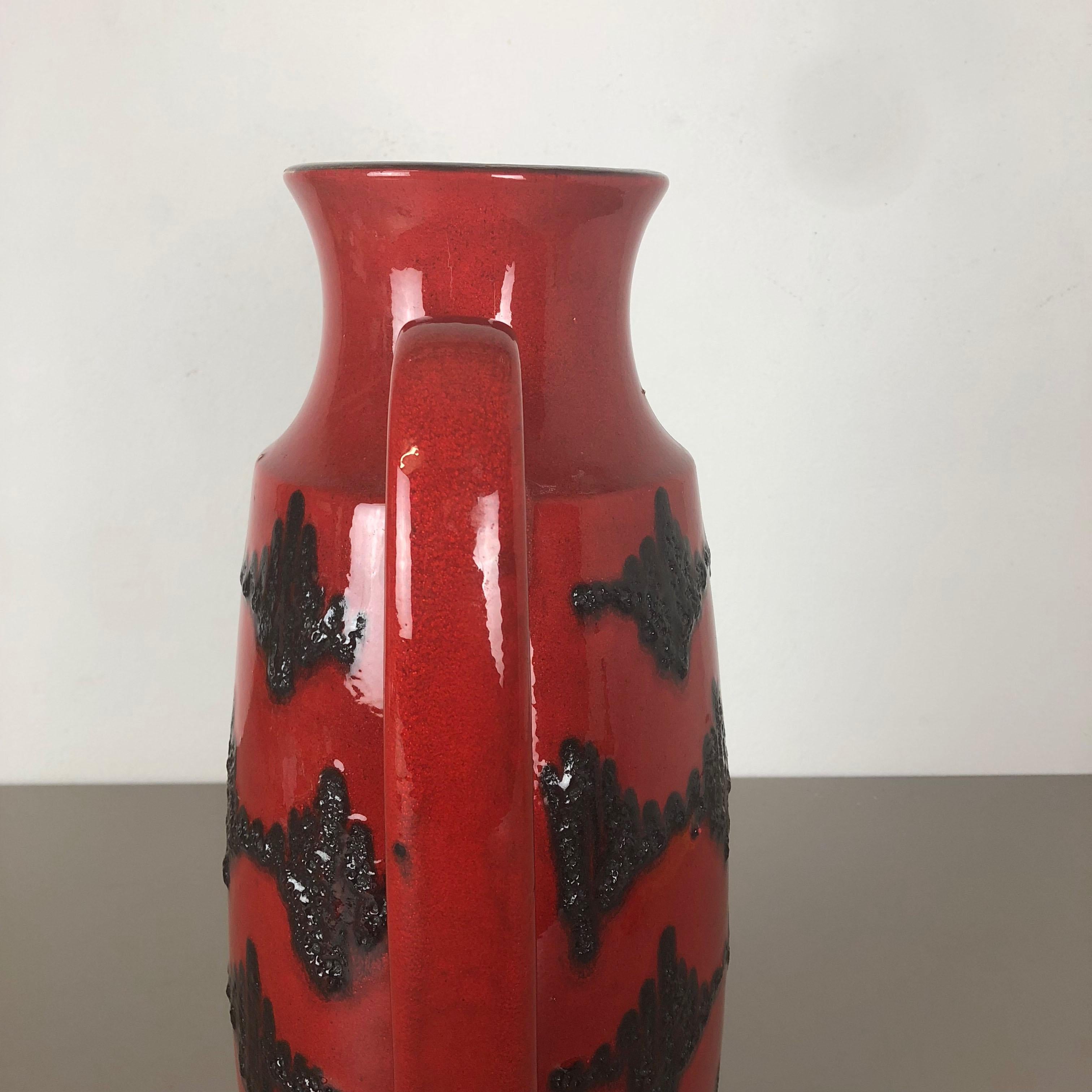 Ceramic Large Pottery Super Fat Lava Multi-Color 426-47 Vase Scheurich WGP, 1970s For Sale