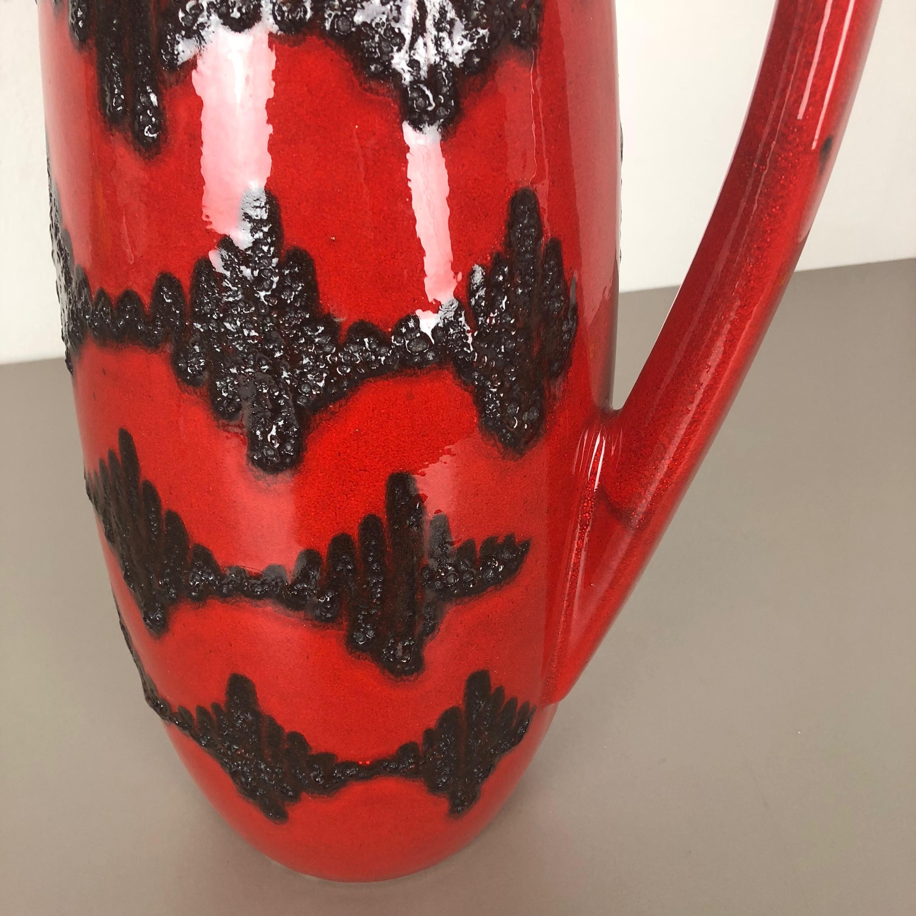 Large Pottery Super Fat Lava Multi-Color 426-47 Vase Scheurich WGP, 1970s For Sale 3