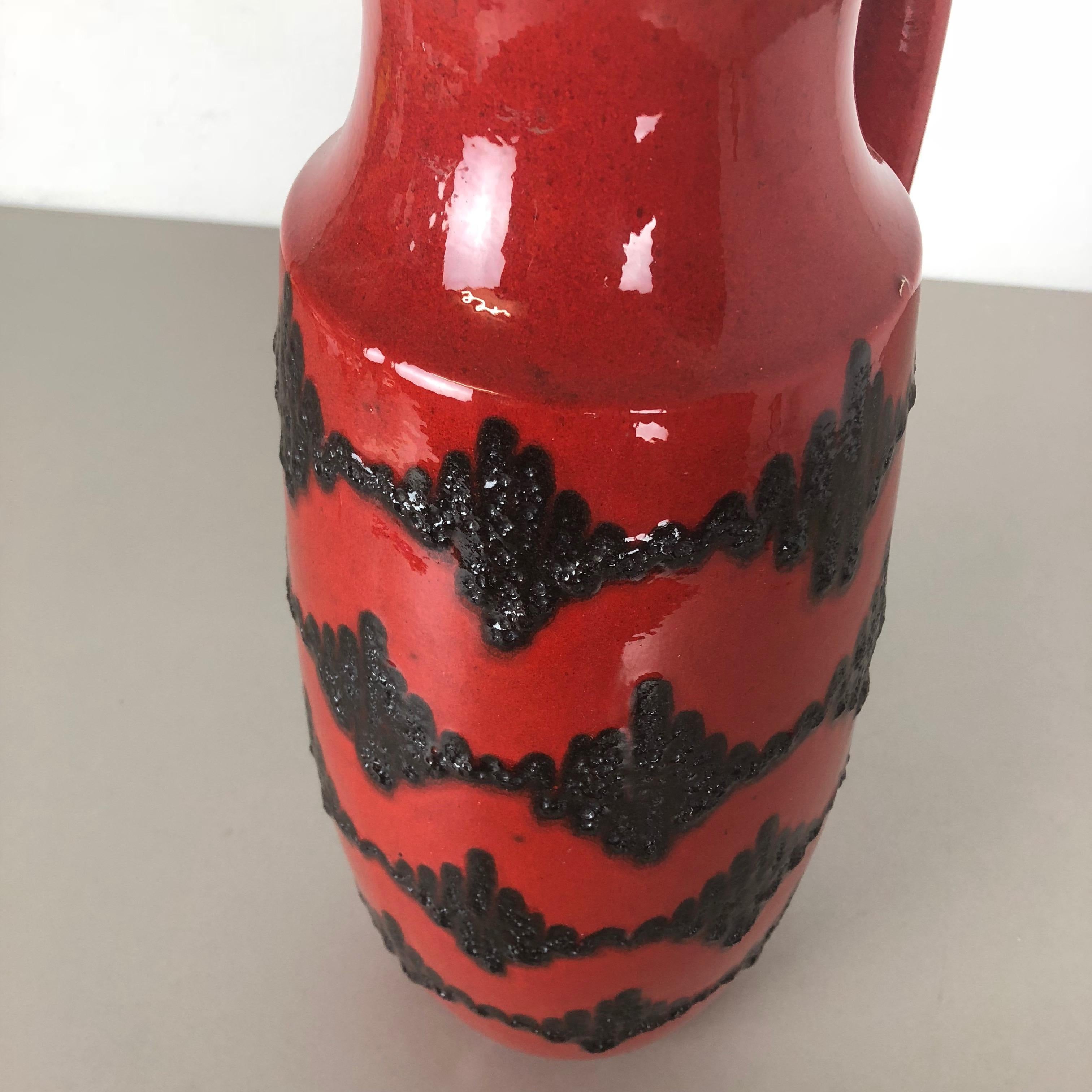 Large Pottery Super Fat Lava Multi-Color 426-47 Vase Scheurich WGP, 1970s For Sale 7