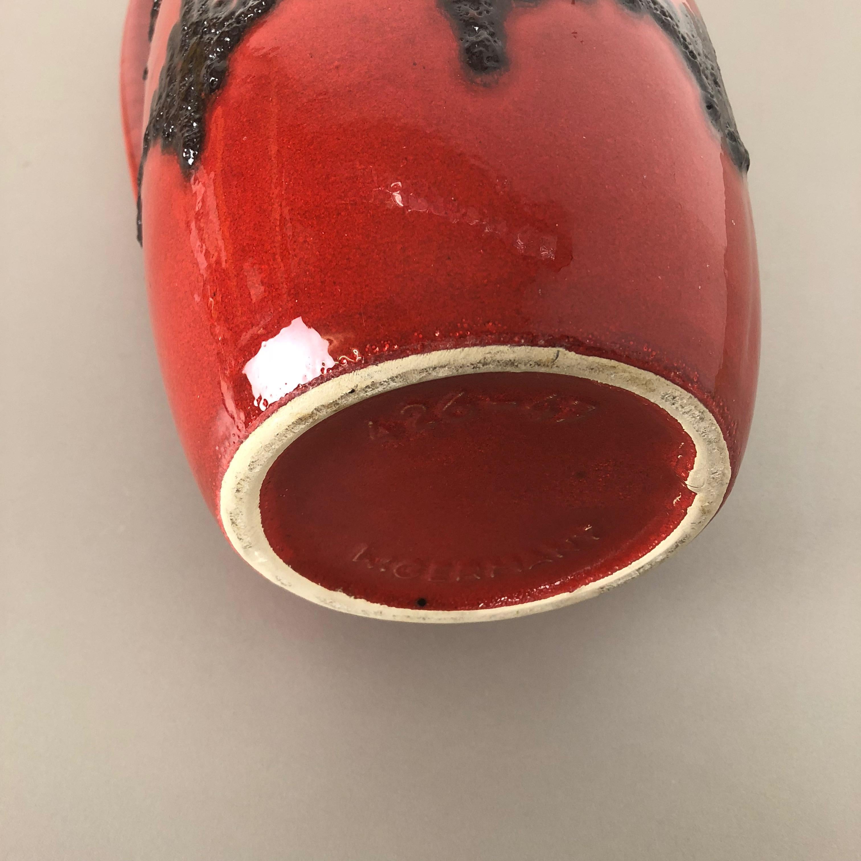 Large Pottery Super Fat Lava Multi-Color 426-47 Vase Scheurich WGP, 1970s For Sale 9