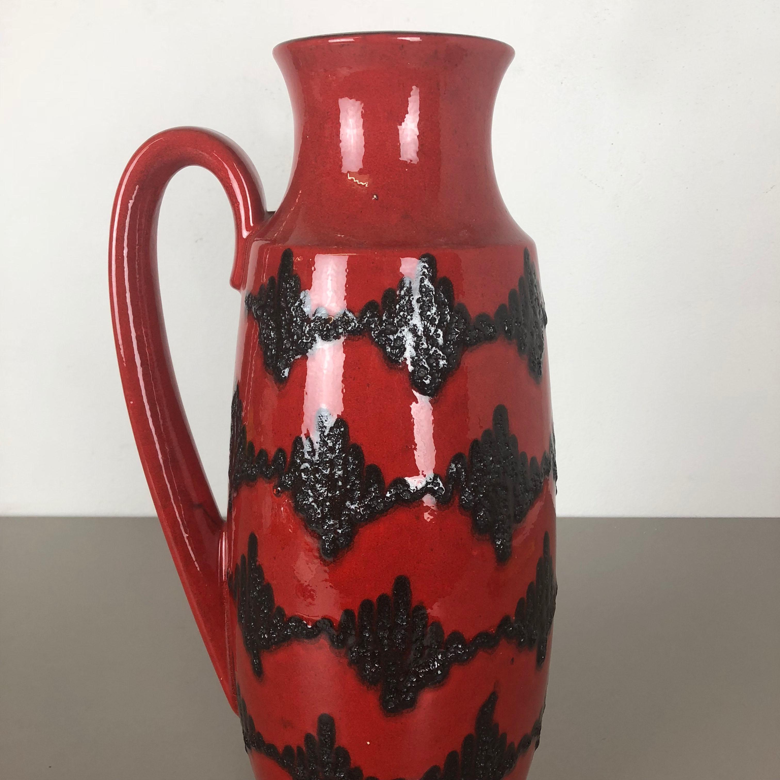 Große große Keramik Super Fat Lava Multi-Color 426-47 Vase Scheurich WGP, 1970er Jahre im Zustand „Gut“ im Angebot in Kirchlengern, DE