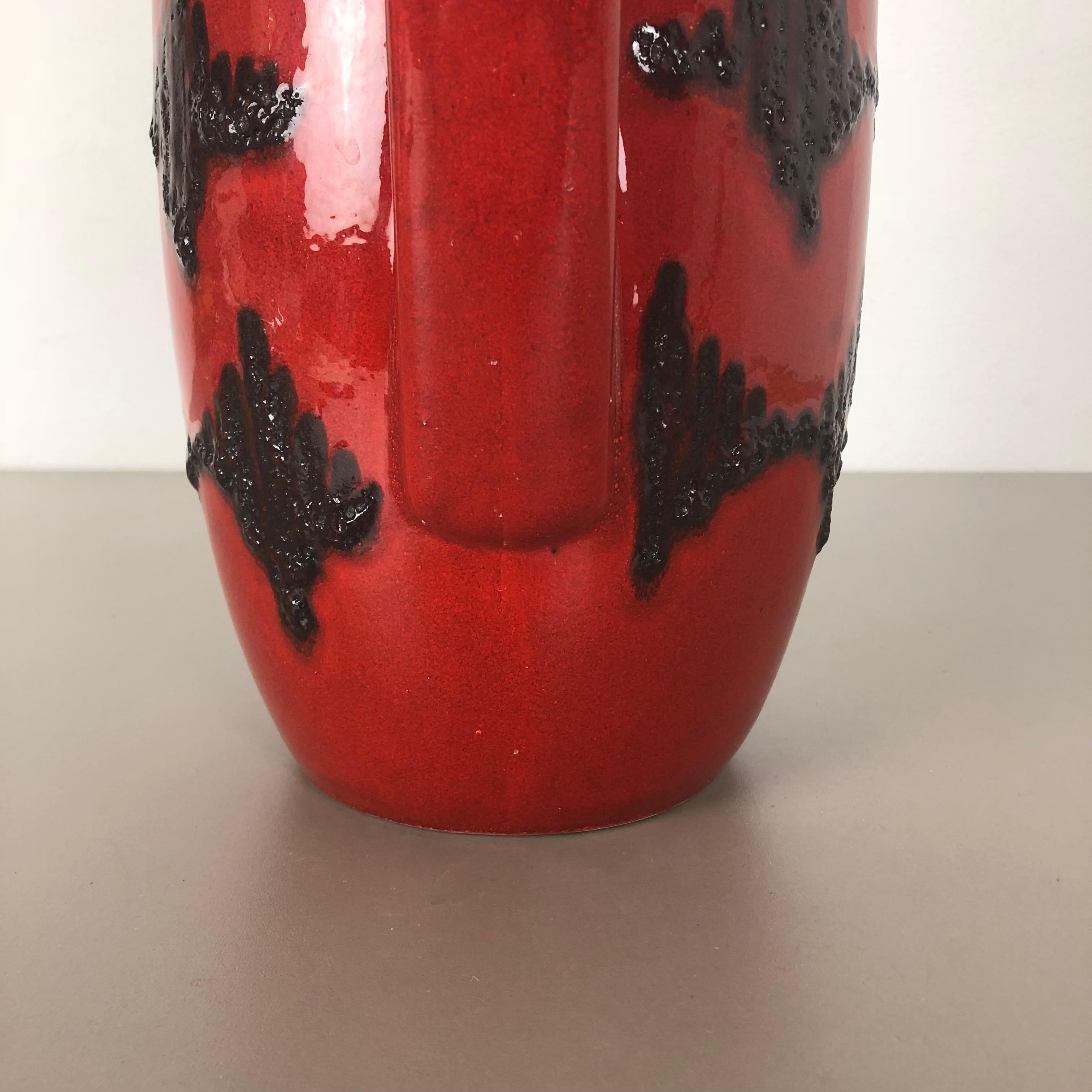 20th Century Large Pottery Super Fat Lava Multi-Color 426-47 Vase Scheurich WGP, 1970s For Sale