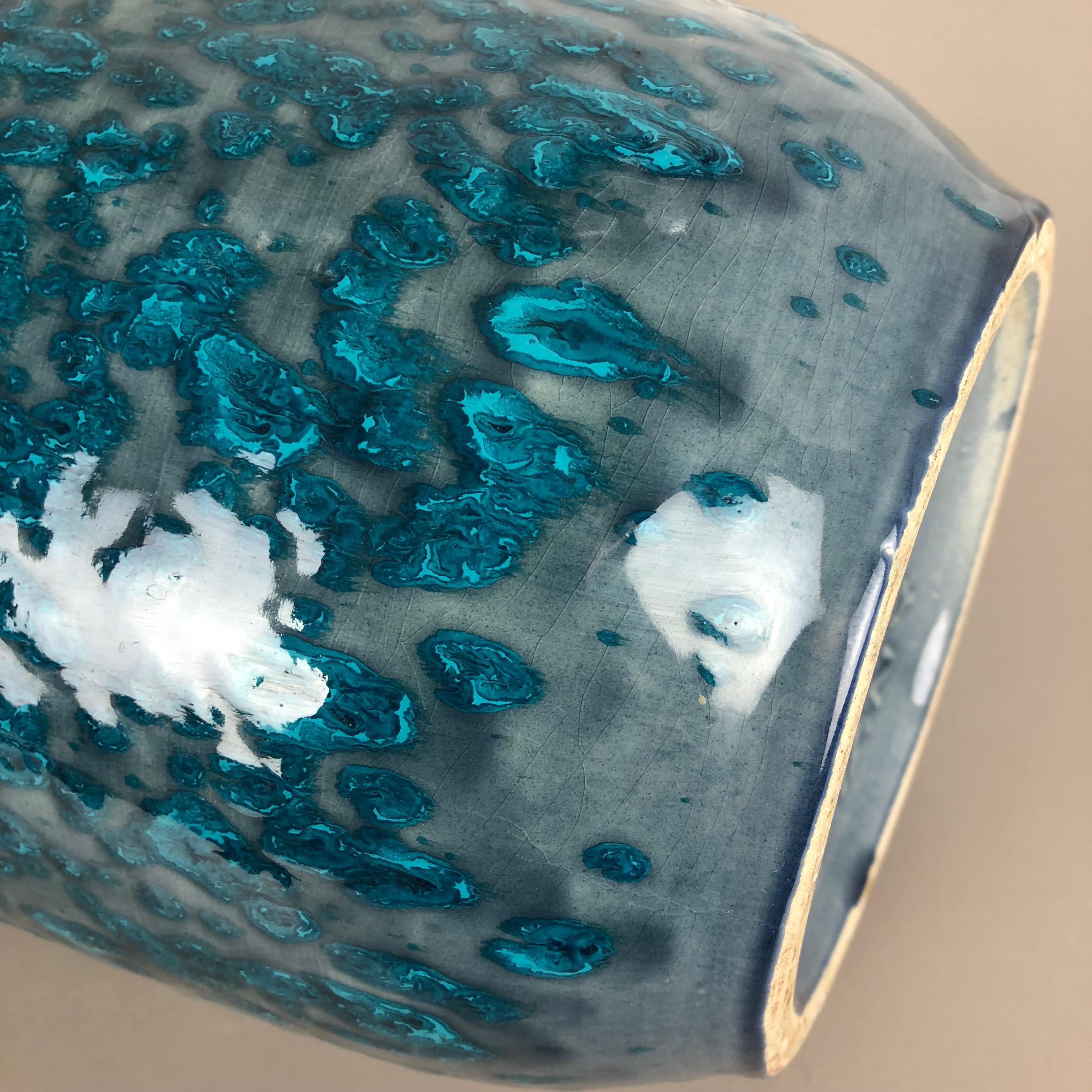 Grande vaso in ceramica Super Fat Lava Multi-Color 517-45 realizzato da Scheurich, anni '70 in vendita 5