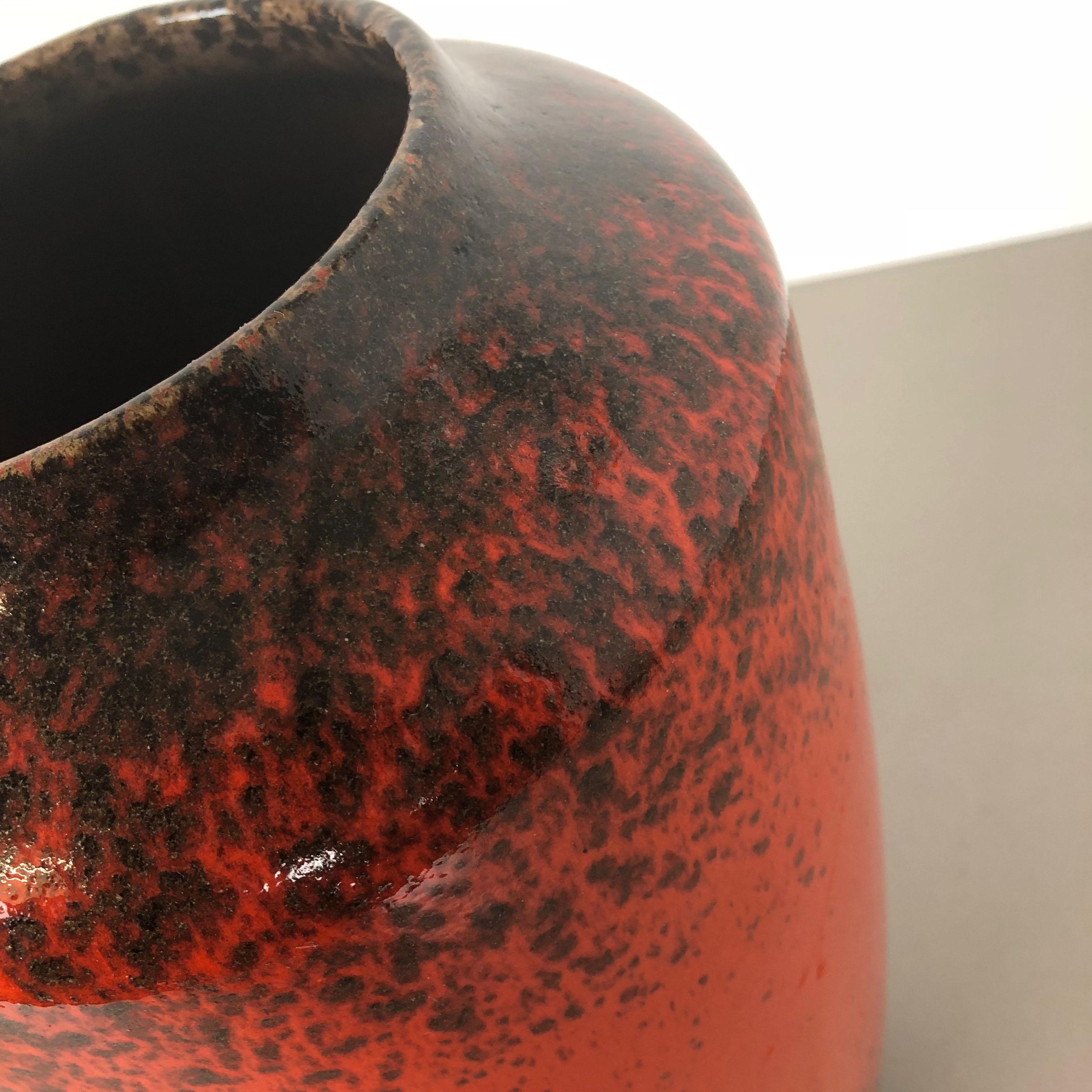 Large Pottery Super Fat Lava Multi-Color 517-45 Vase Scheurich WGP, 1970s For Sale 5