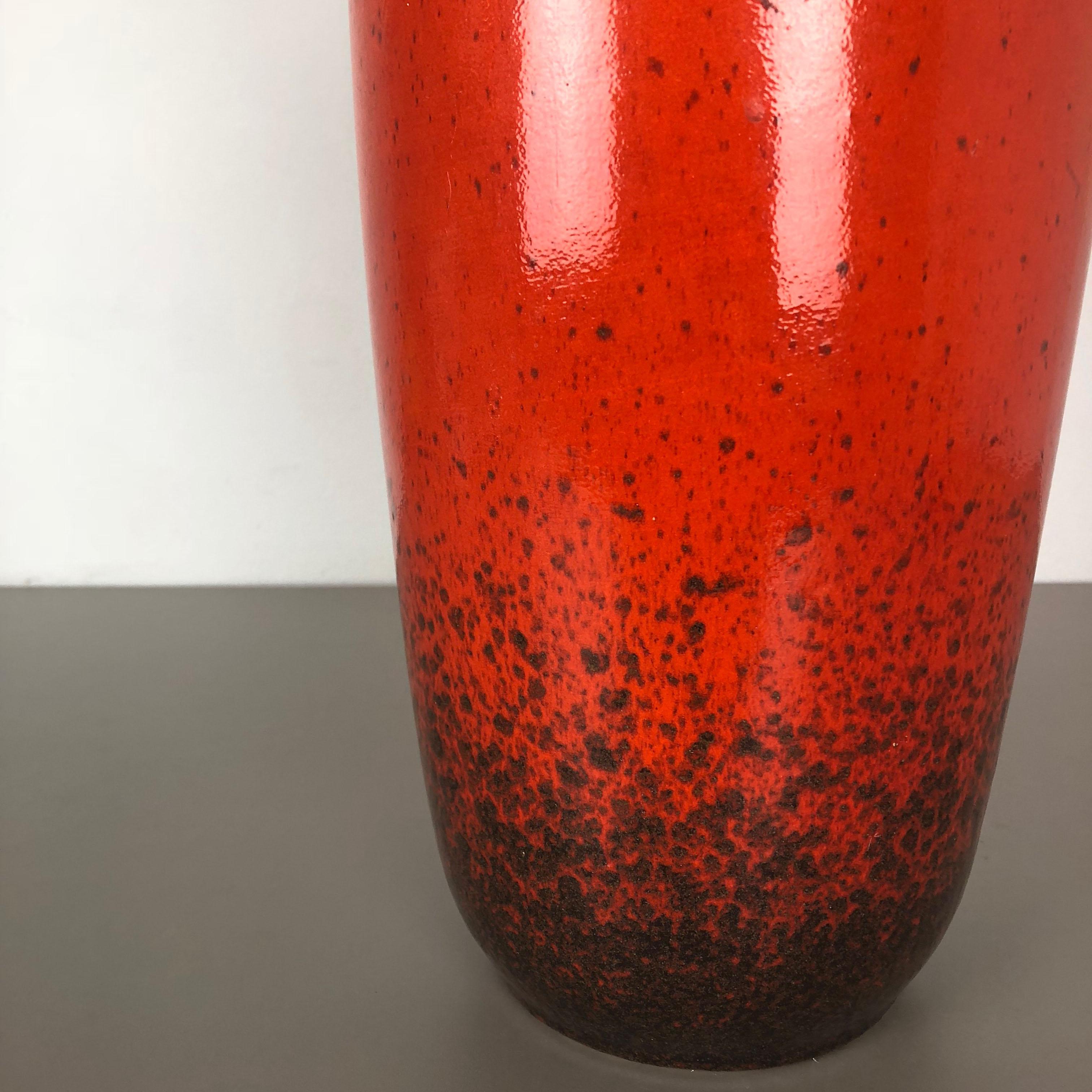 Große große Keramik-Vase Super Fat Lava Multi-Color 517-45 Scheurich WGP, 1970er Jahre (20. Jahrhundert) im Angebot