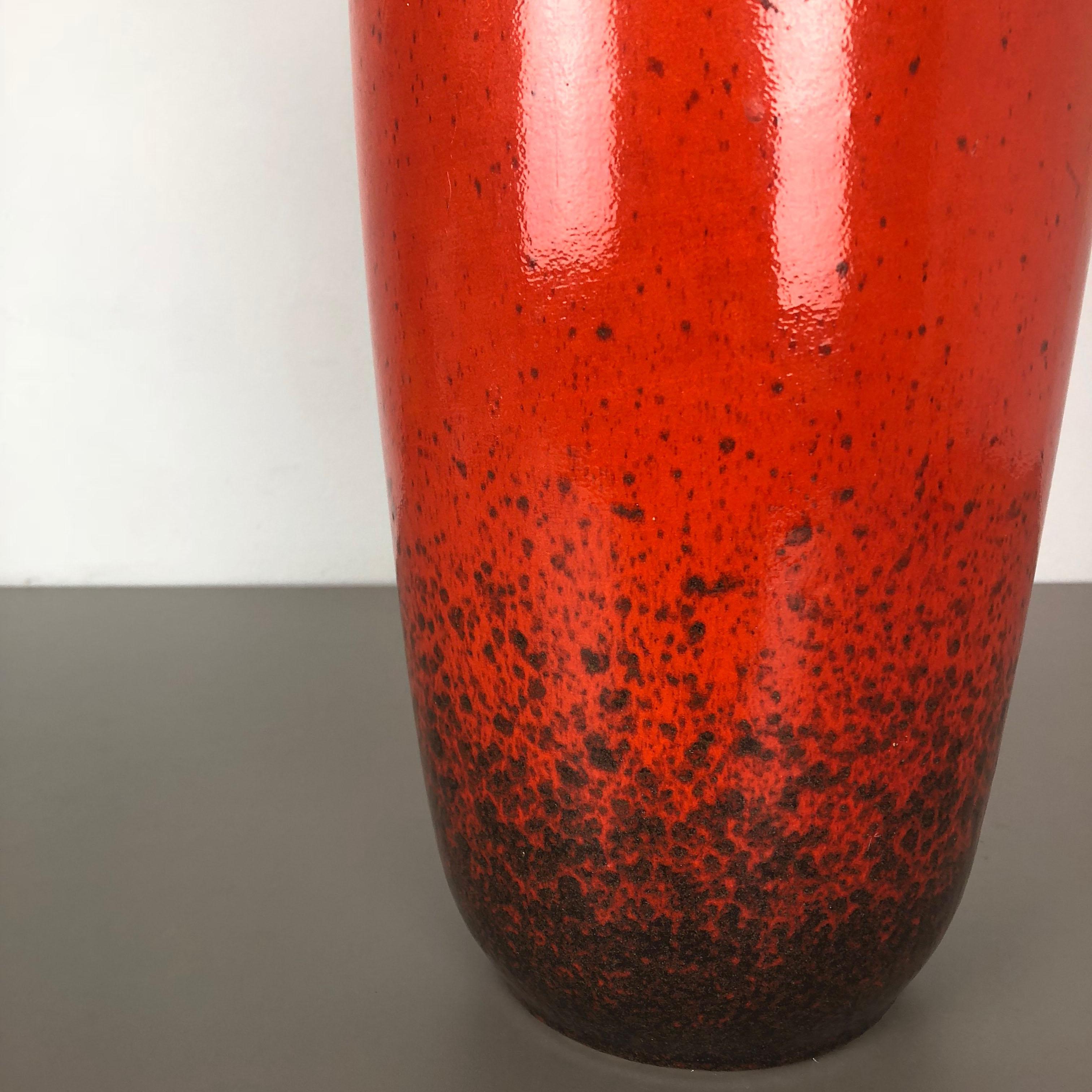 XX secolo Grande vaso in ceramica Super Fat Lava Multi-Color 517-45 Scheurich WGP, anni '70 in vendita
