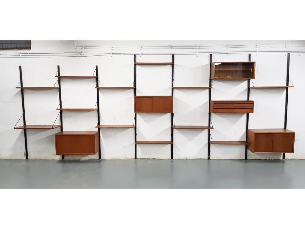 Veneer Large Poul Cadovius for Royal System Wall System or Shelving Unit, Danish 1948