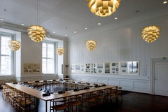 Large Poul Henningsen 'PH Artichoke' Brass Chandelier for Louis Poulsen
