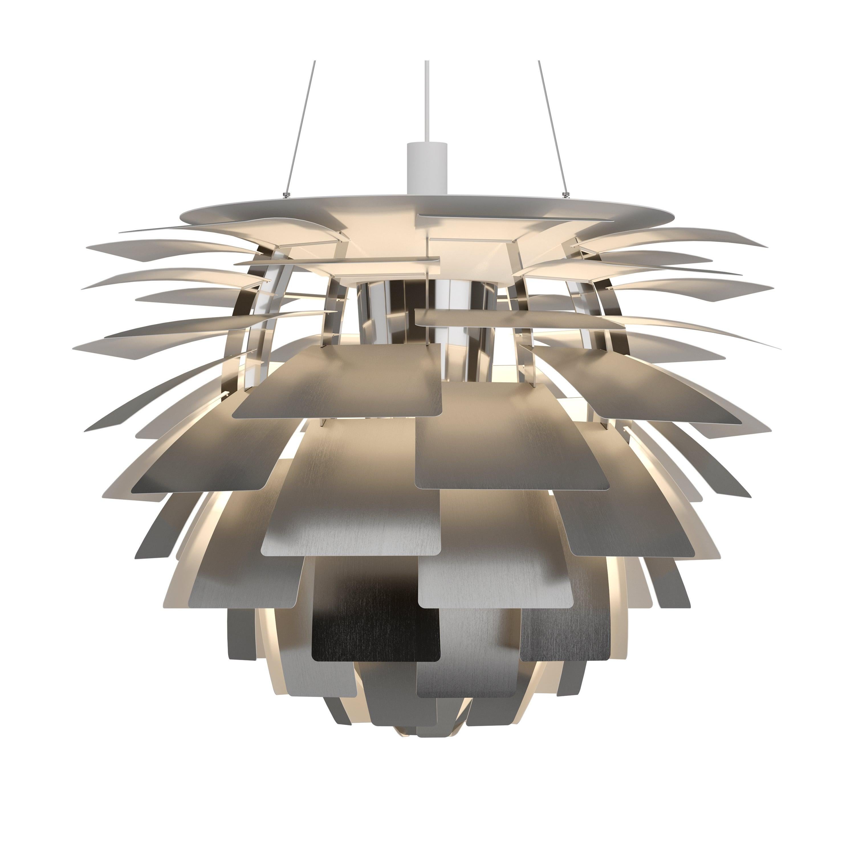 Large Poul Henningsen 'PH Artichoke' Chandelier for Louis Poulsen in Black For Sale 8