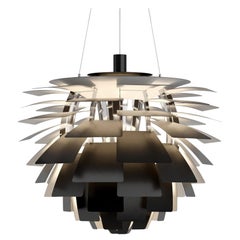 Large Poul Henningsen 'PH Artichoke' Chandelier for Louis Poulsen in Black