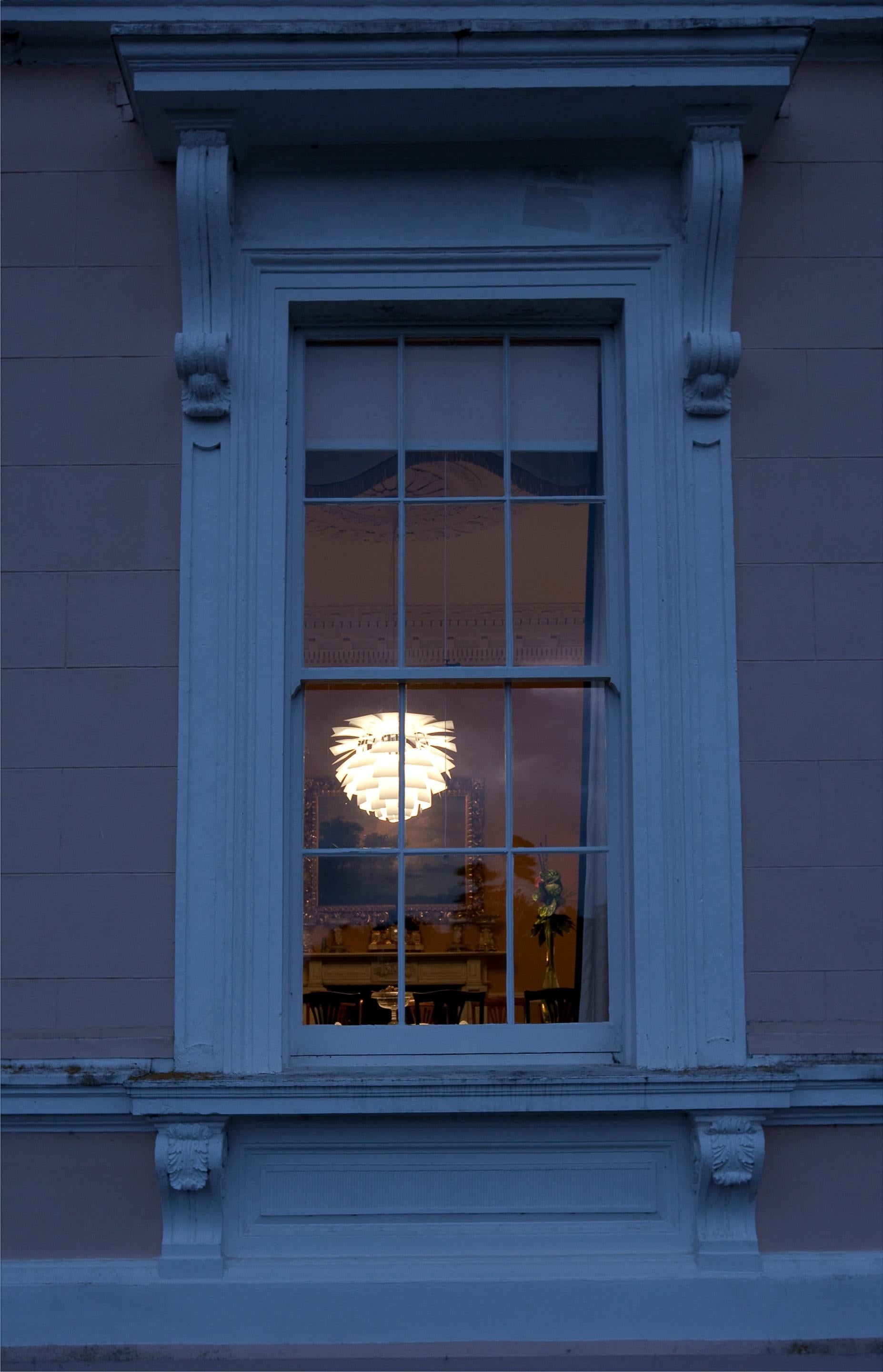 Painted Large Poul Henningsen 'PH Artichoke' Chandelier for Louis Poulsen in White For Sale