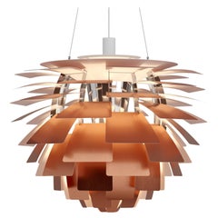 Gran lámpara de cobre "PH Artichoke" de Poul Henningsen para Louis Poulsen