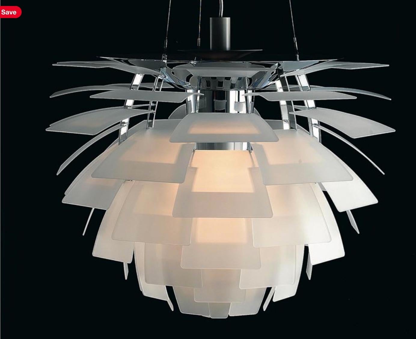 Danish Large Poul Henningsen 'PH Artichoke' Glass Chandelier for Louis Poulsen For Sale