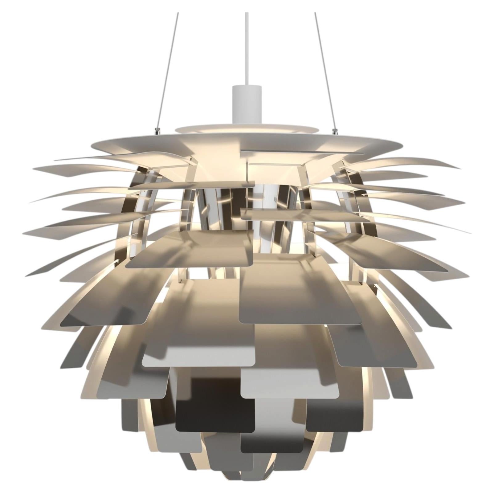 Poul Henningsen 'PH Artichoke' Steel Chandelier for Louis Poulsen, 28.3 inch