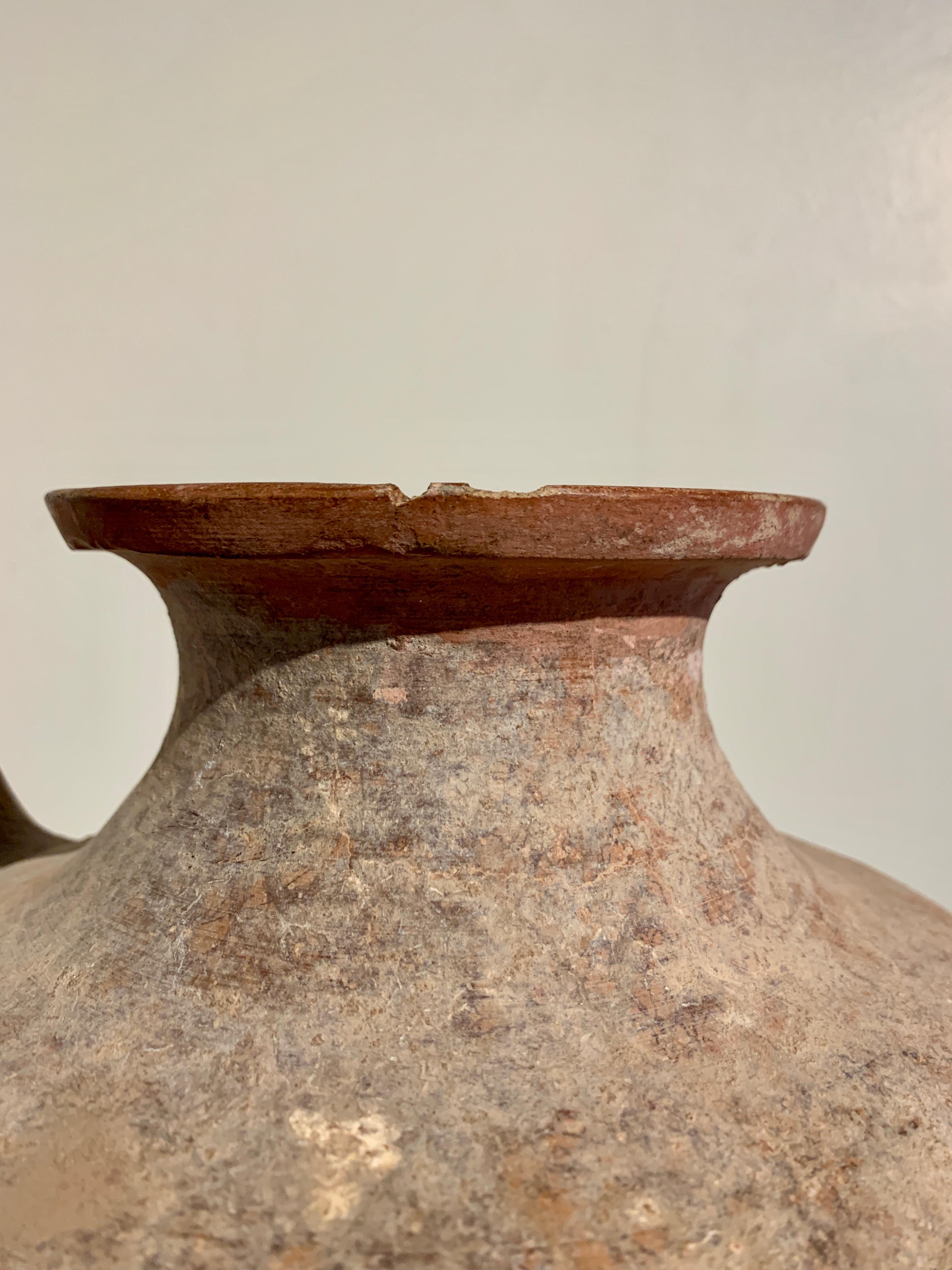 Large Pre-Khmer Pottery Pouring Vessel, Kendi, 6th - 8th Century, Cambodia For Sale 4