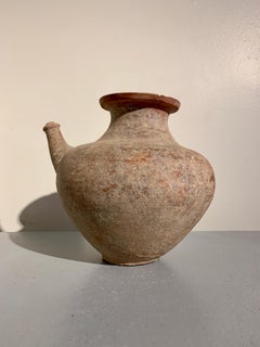 Large Pre-Khmer Pottery Pouring Vessel, Kendi, 6th - 8th Century, Cambodia