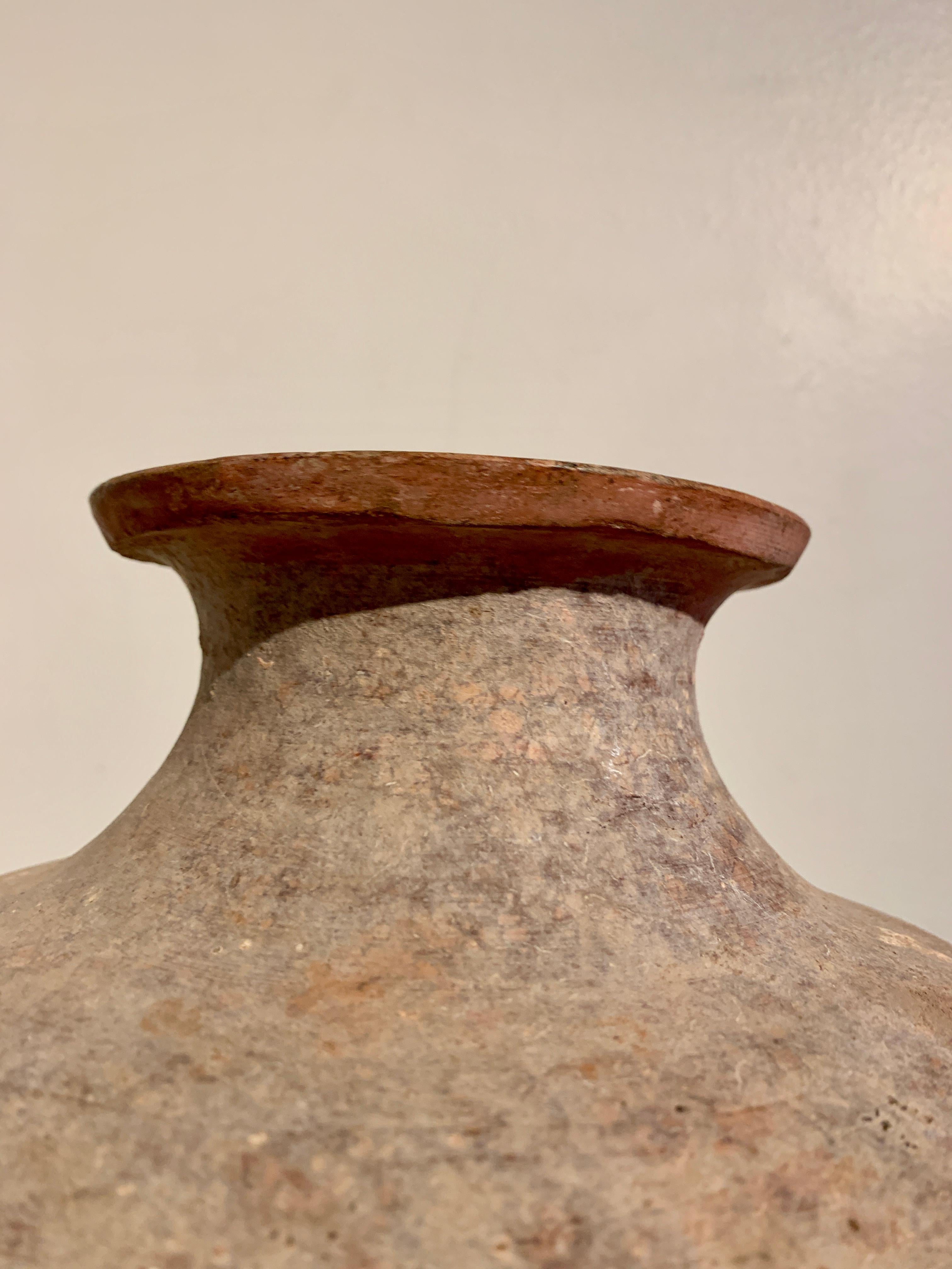 18th Century and Earlier Large Pre-Khmer Pottery Pouring Vessel, Kendi, 6th - 8th Century, Cambodia For Sale