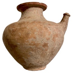 Large Pre-Khmer Pottery Pouring Vessel, Kendi, 6th - 8th Century, Cambodia