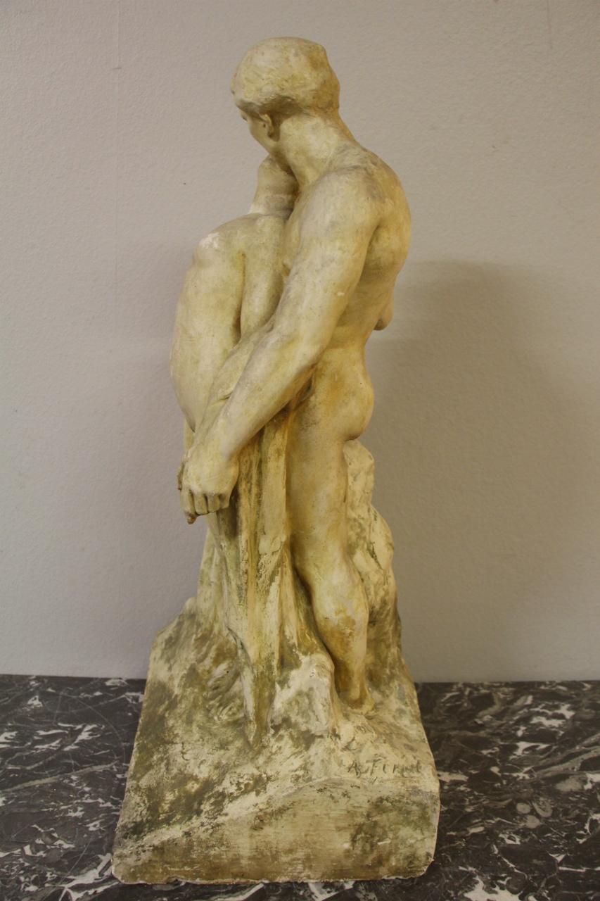 Large Preparatory Workshop Sculpture by Alfred Finot for The 