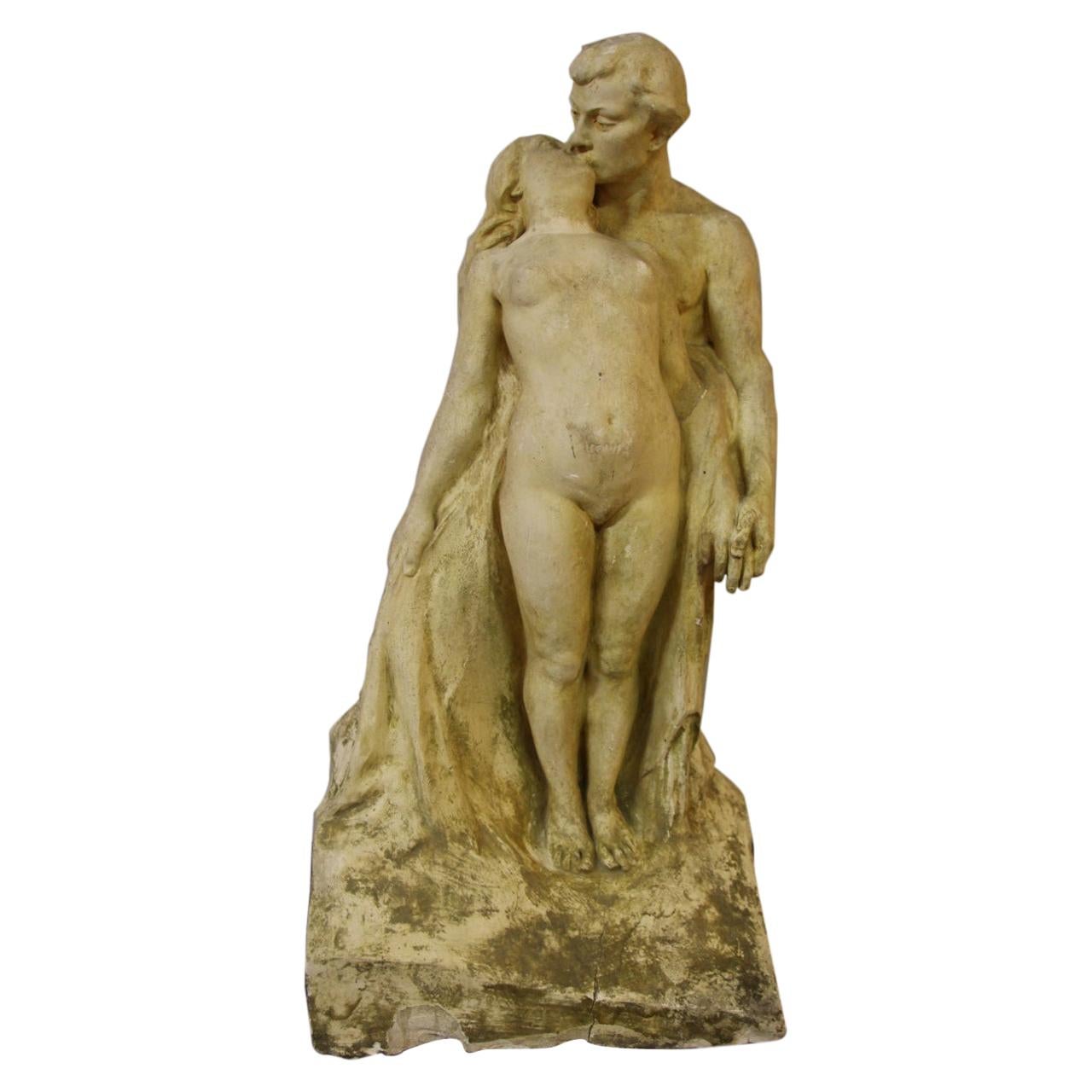 Large Preparatory Workshop Sculpture by Alfred Finot for The "Nymph and fauna" For Sale