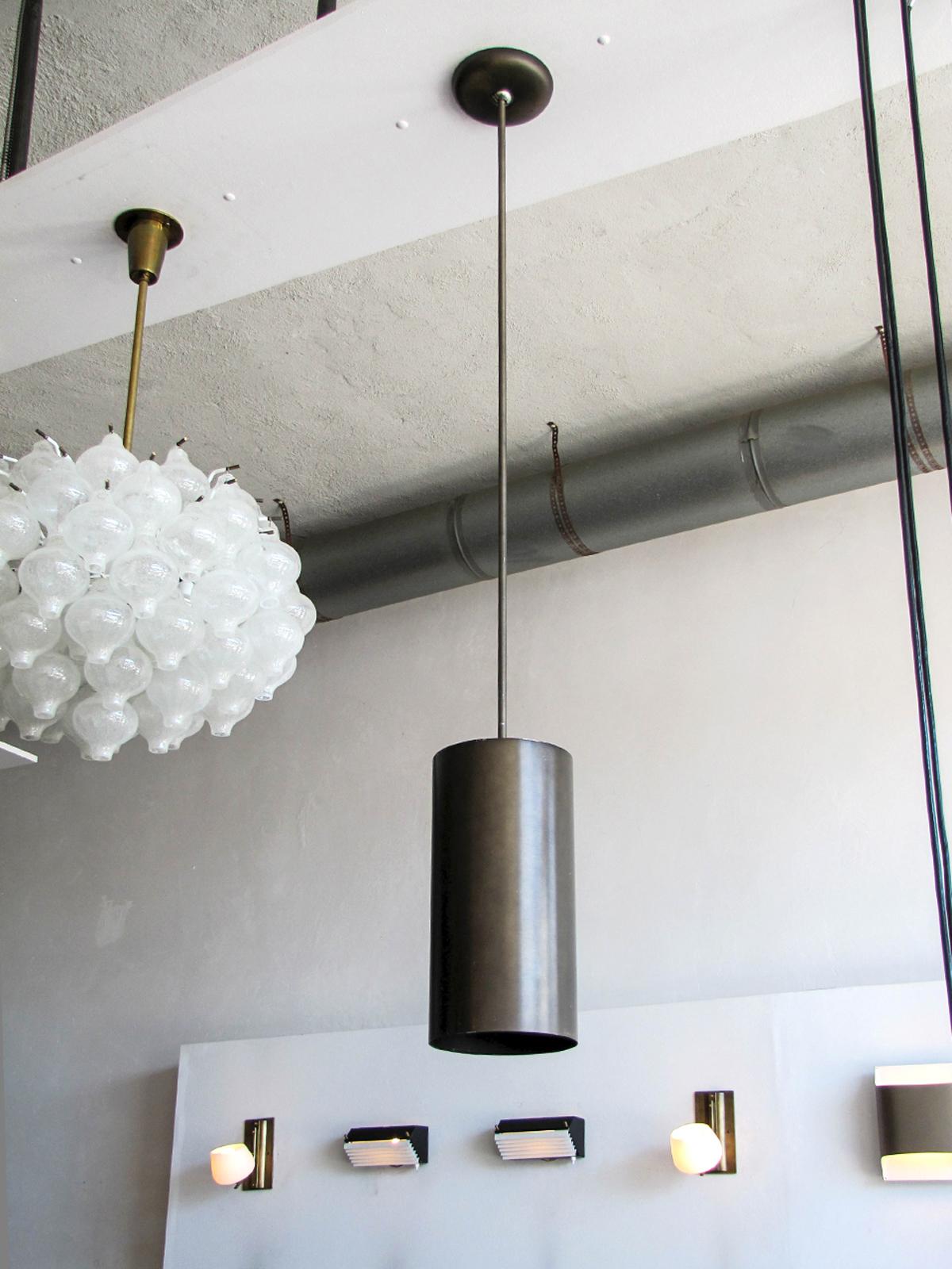 Mid-Century Modern Large Prescolite Pendants, 1960 For Sale