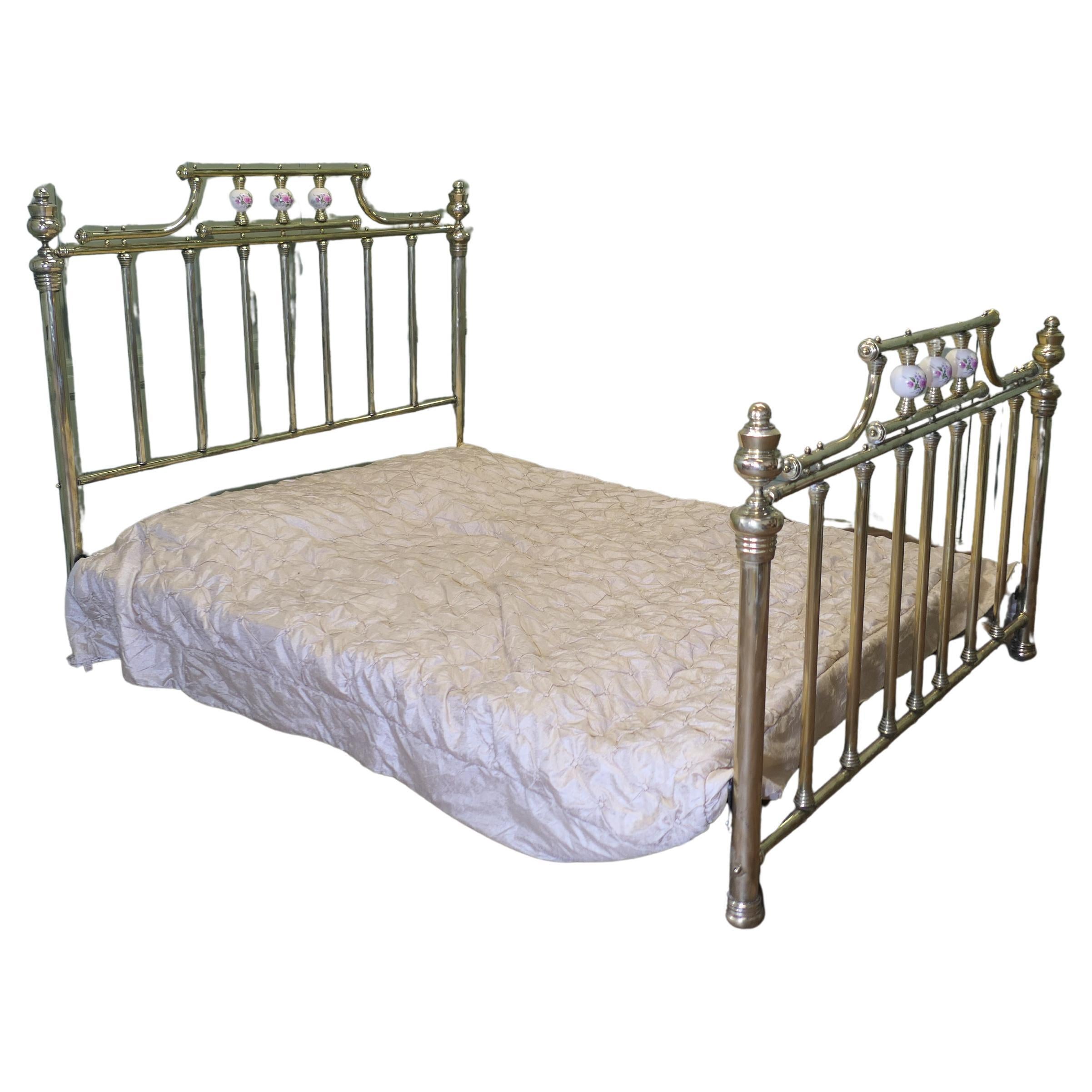 Large Pretty King Size Brass Bed