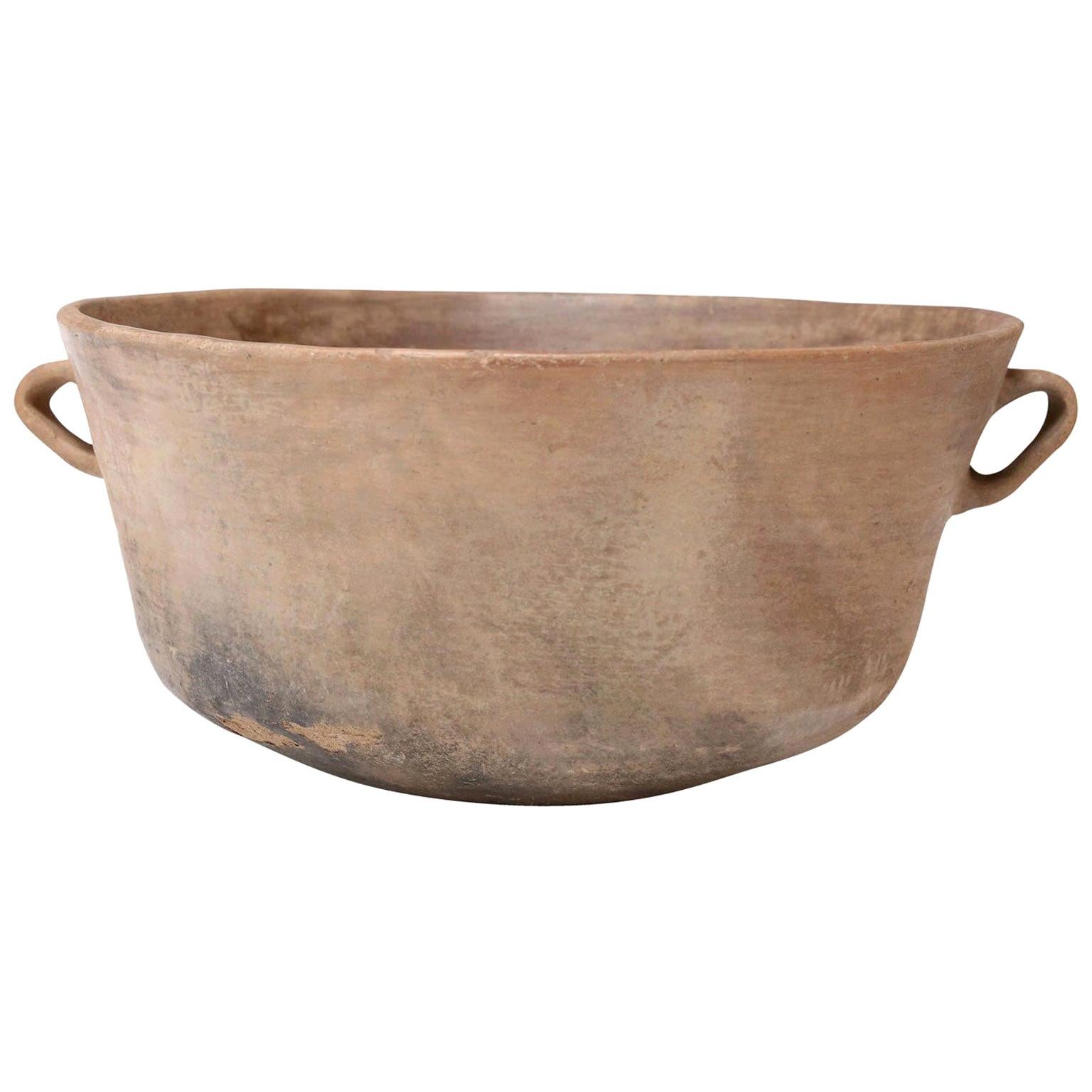 Large Primitive Clay Cooking Bowl