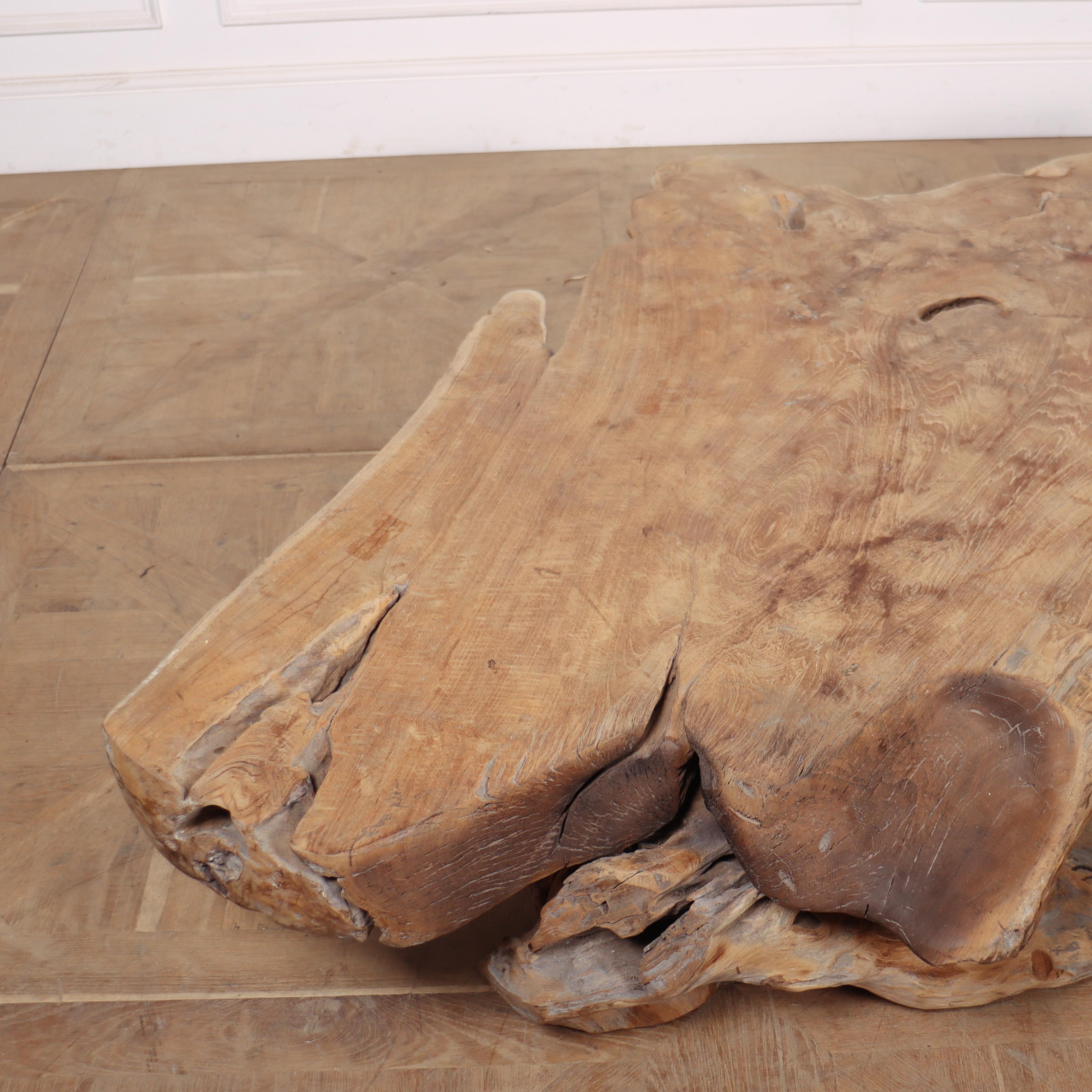 Contemporary Large Primitive Coffee Table For Sale