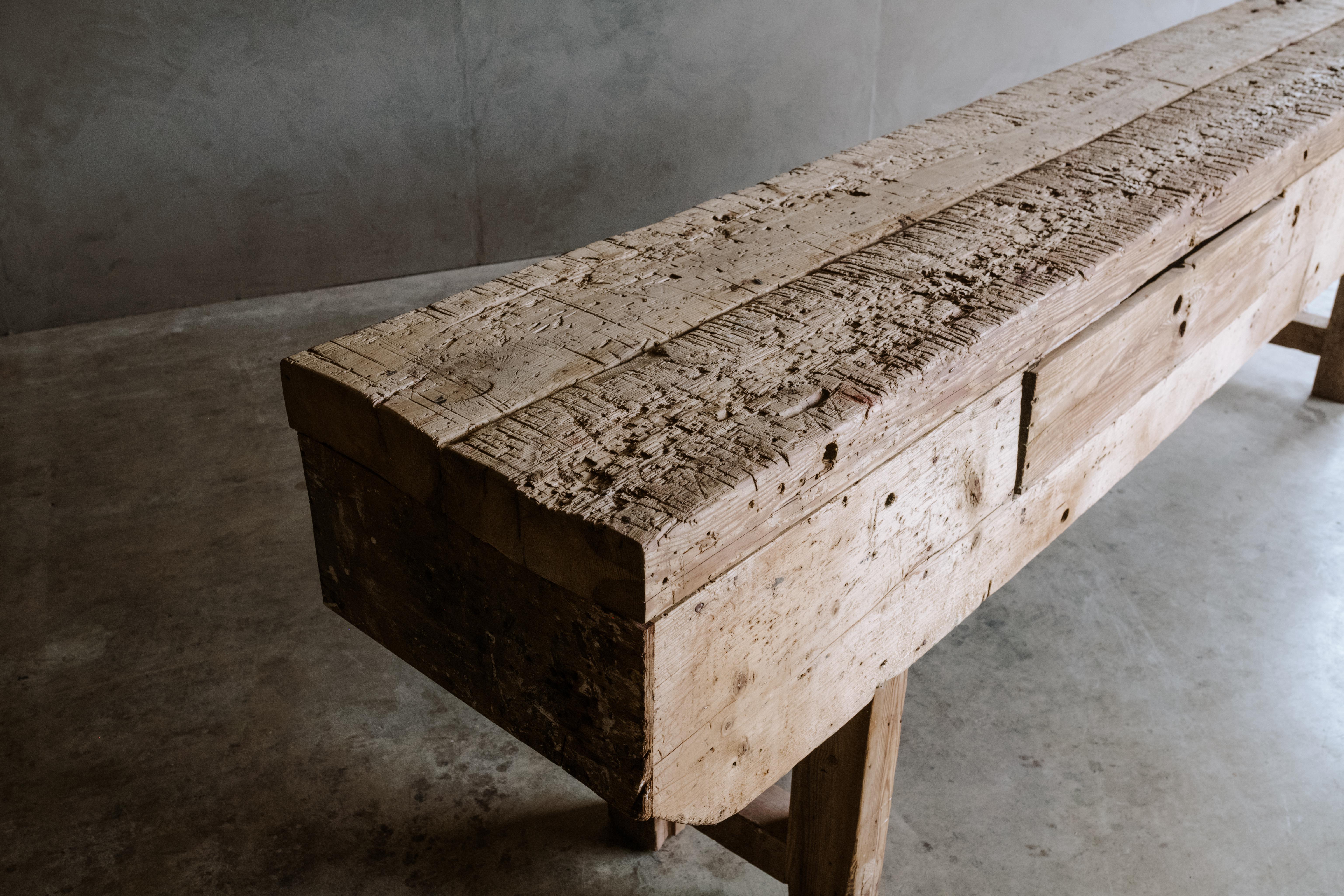 European Large Console Table from France, Circa 1940