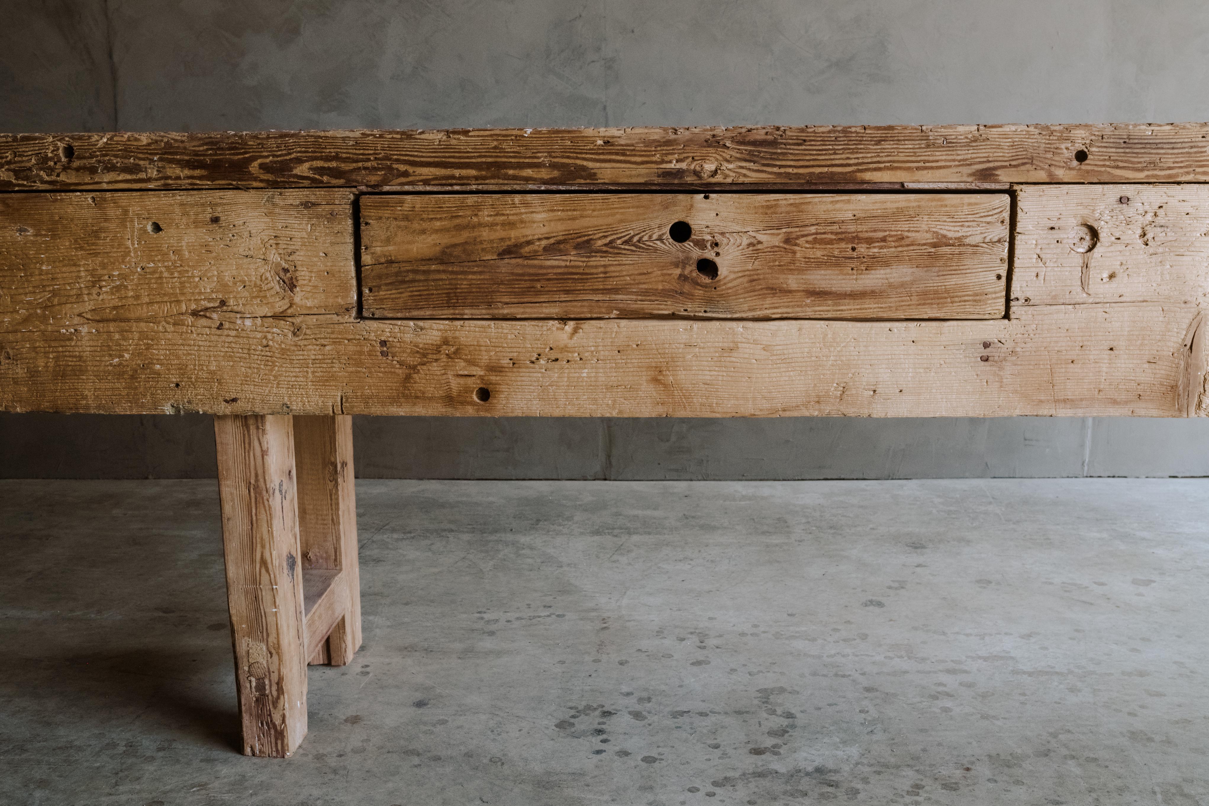 Large Console Table from France, Circa 1940 In Good Condition In Nashville, TN