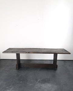 Grande table de salle à manger de style primitif, en châtaignier portugais du XVIIIe siècle