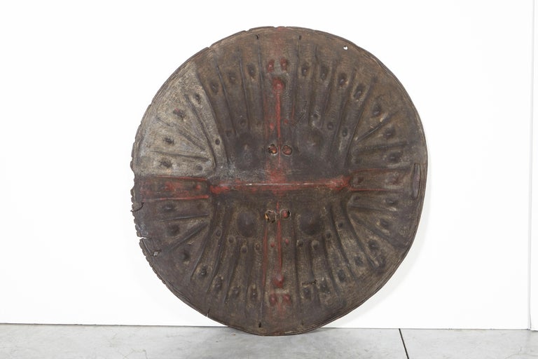 Large Ethiopian Hide Shield For Sale 3