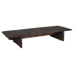 Large Primitive Low Table In 18th C. Portuguese Chestnut