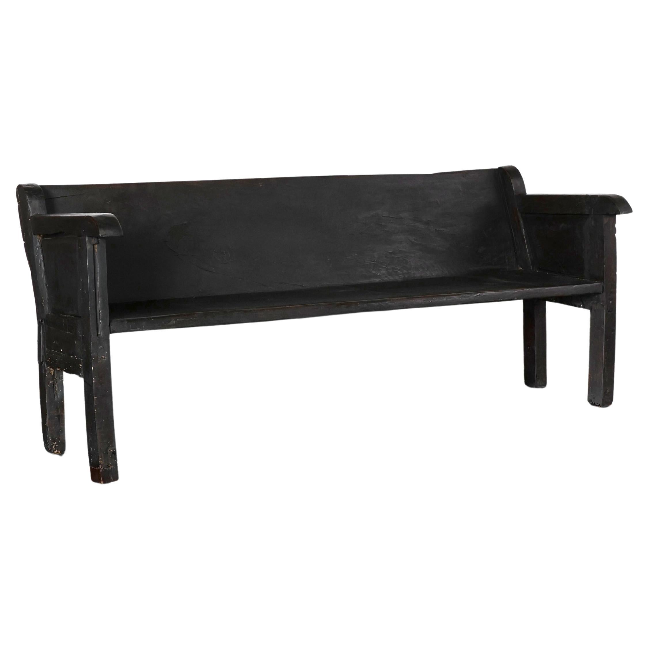 Large Primitive Wabi Sabi 18th C. Galician Bench