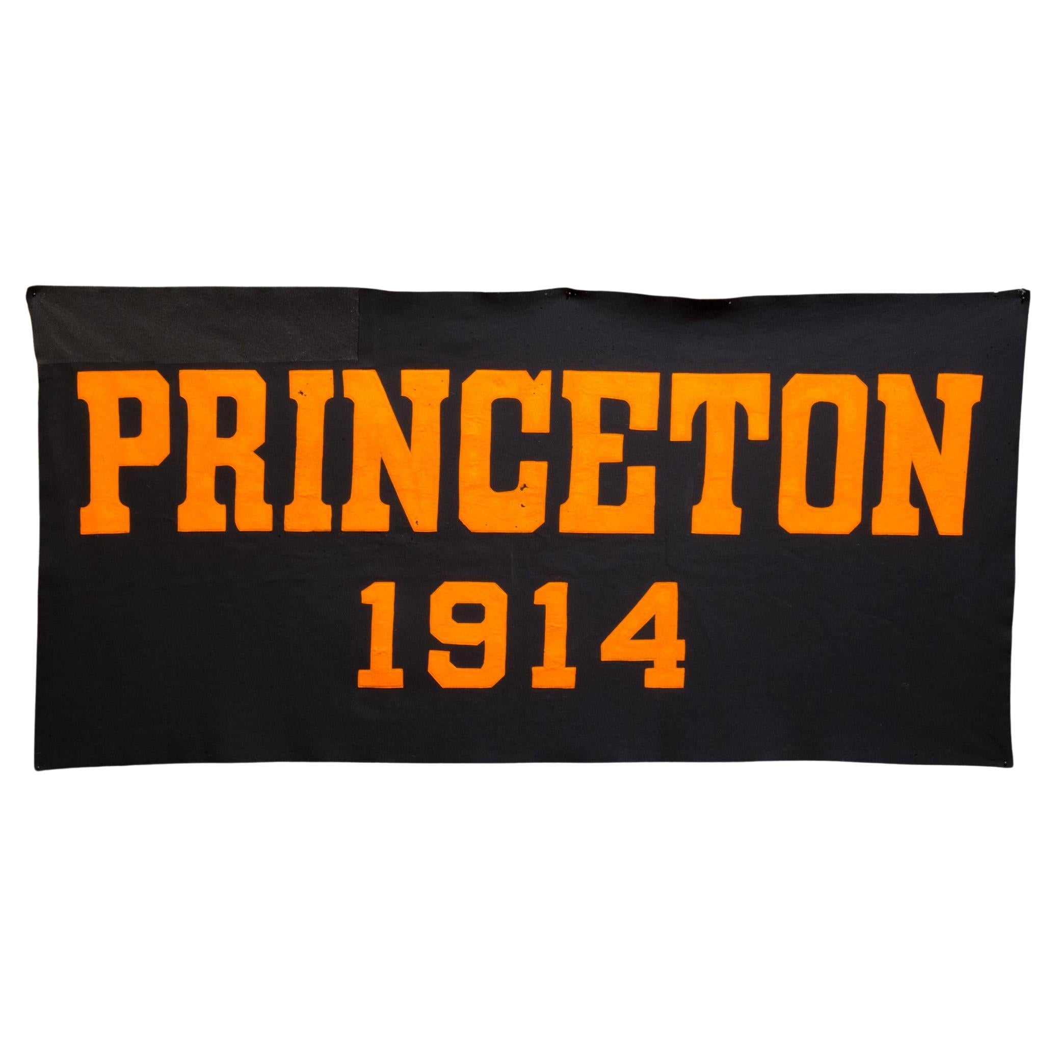 Large Princeton University Banner C.1914  (FREE SHIPPING) For Sale