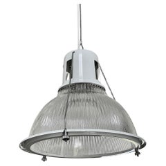 Prismatic Ceiling Light Made By Holophane White Enameled Metal 10 in Stock