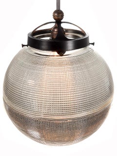 12 Inch Diameter Prismatic Globe Pendants