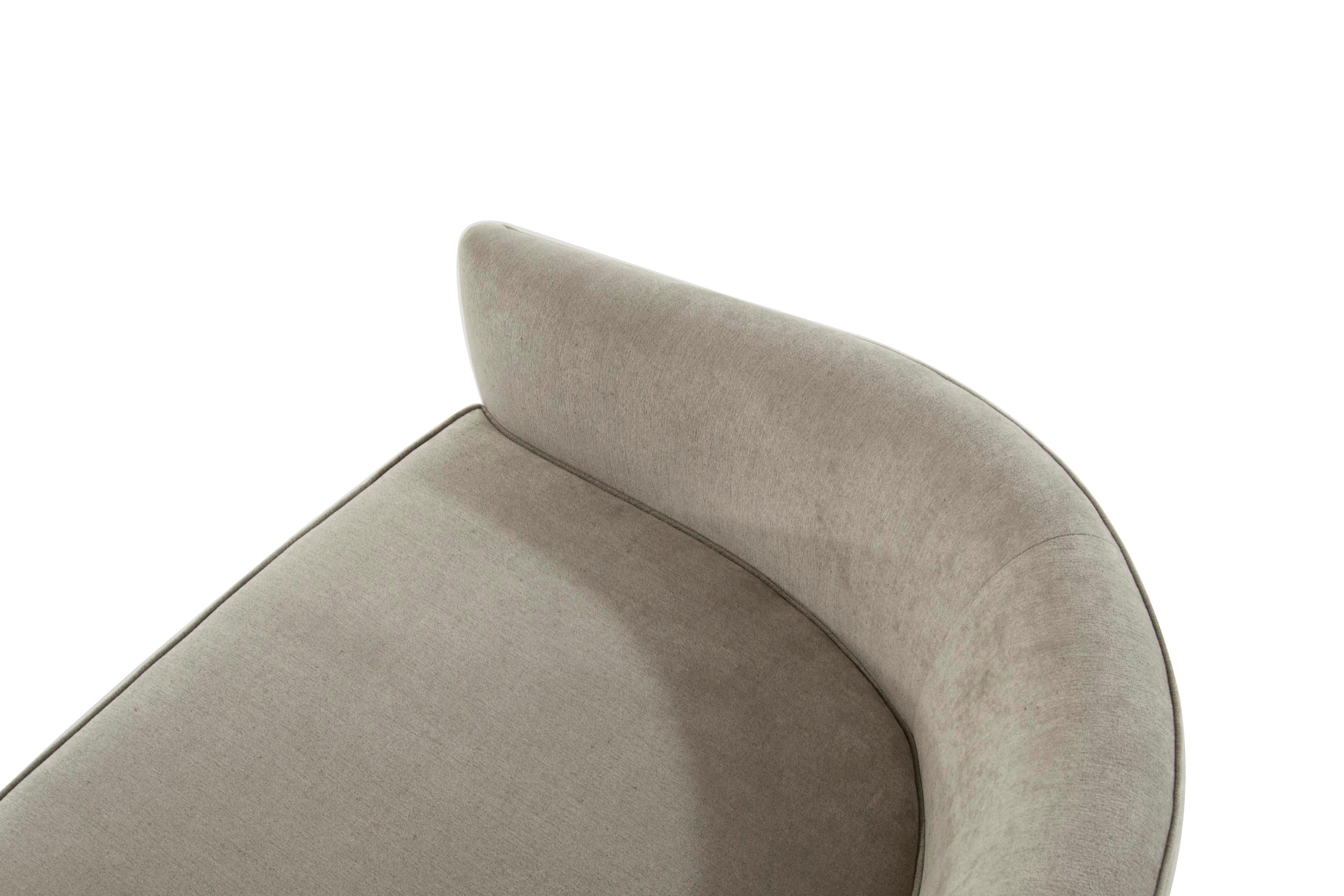 Large Profile MCM Lounge Chairs in Velvet 3